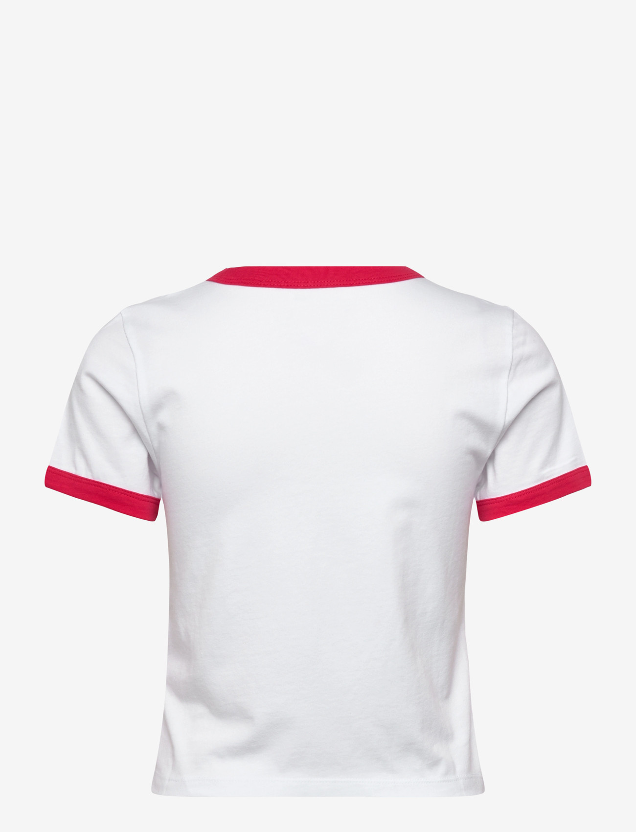 VANS - W CENTER CHEST RINGER TEE - alussärgid ja t-särgid - white - 1