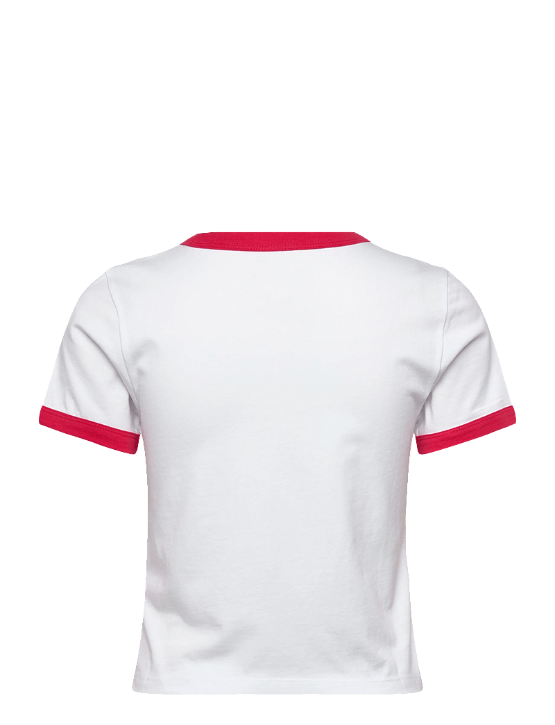 VANS - W CENTER CHEST RINGER TEE - alussärgid ja t-särgid - white - 1