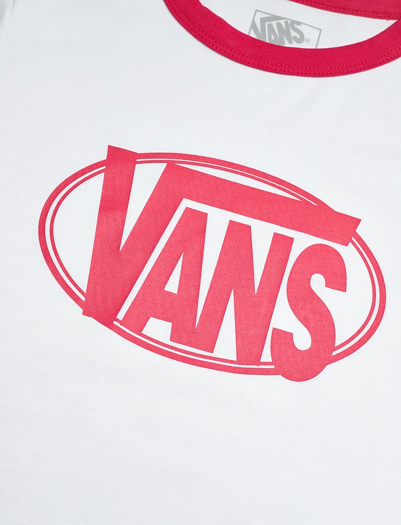 VANS - W CENTER CHEST RINGER TEE - alussärgid ja t-särgid - white - 2