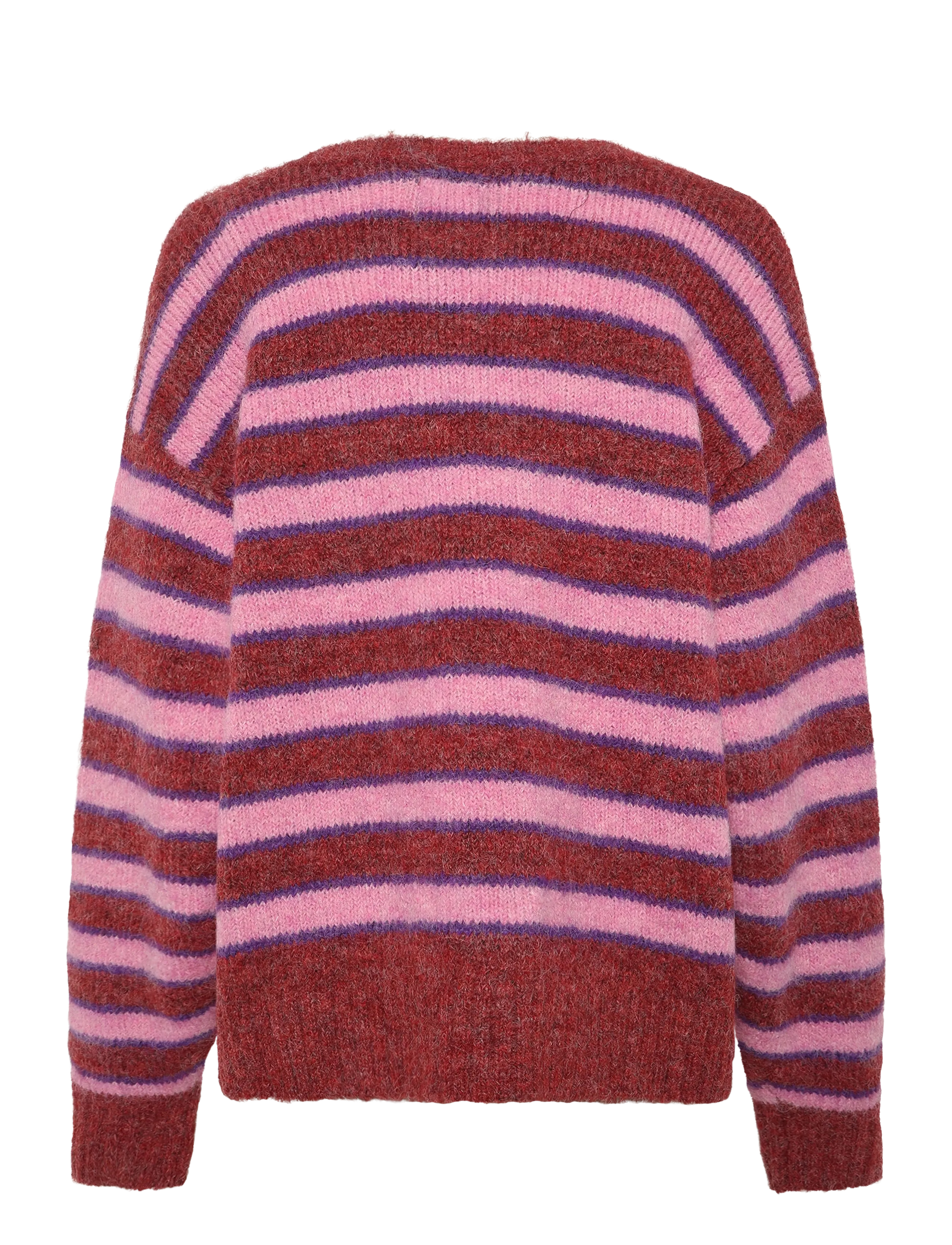 VANS - Rollins Stripe Sweater - poppy ember/purplelcrce - 1