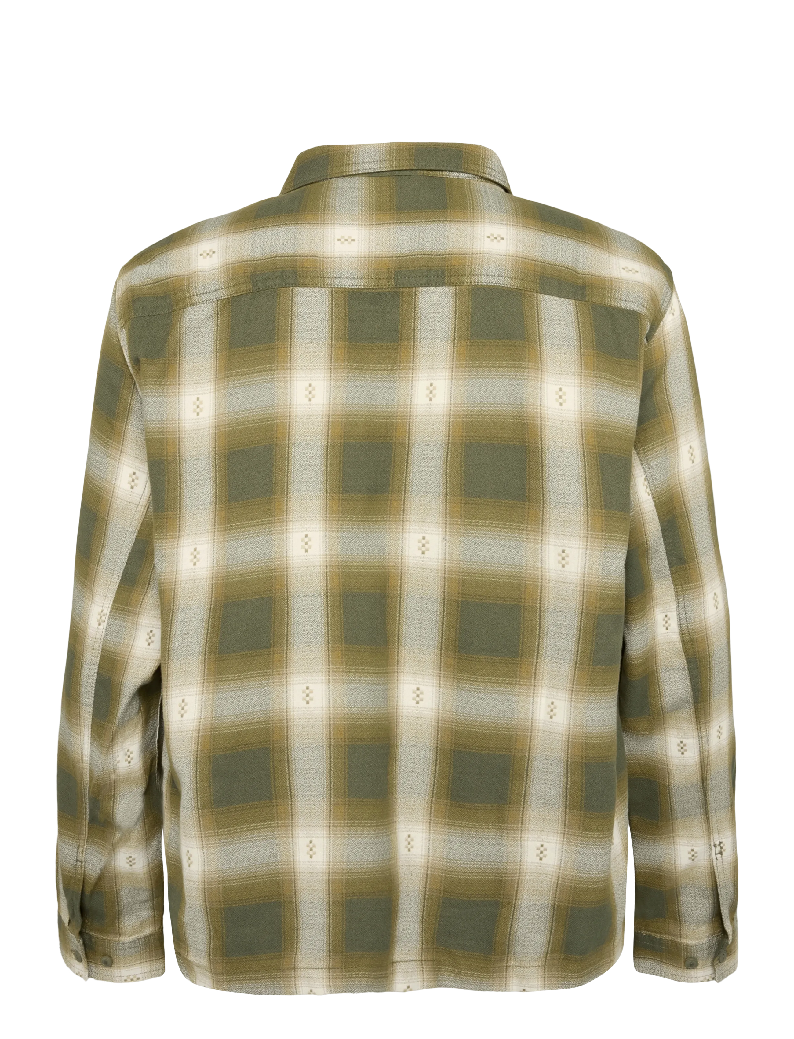 VANS - Larkspur Zip Plaid Flannel Shirt - oberteile & t-shirts - mossy olive - 1