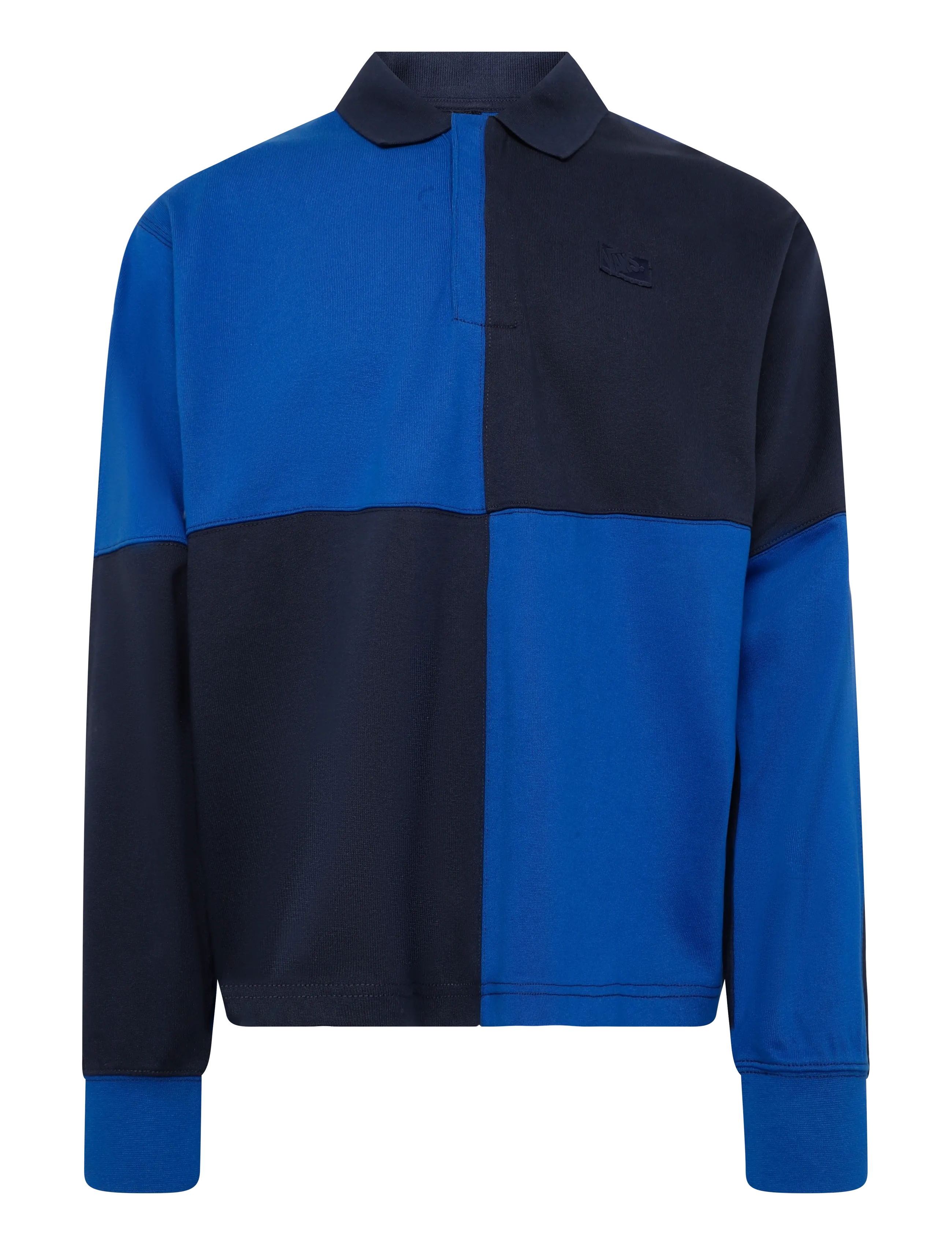 VANS Check Rugby LS Knit - Kleidung - CLASSIC BLUE / blue