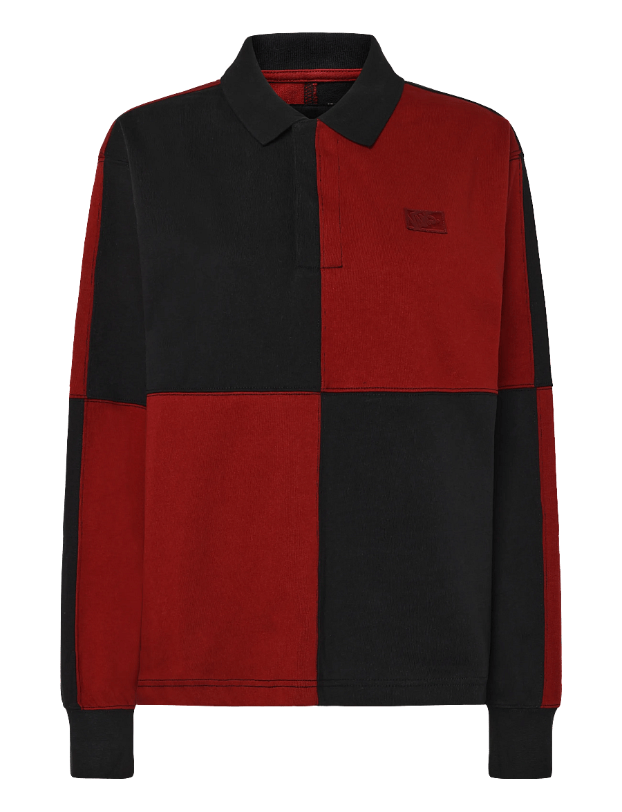 VANS - Check Rugby LS Knit - alussärgid ja t-särgid - poppy ember - 0