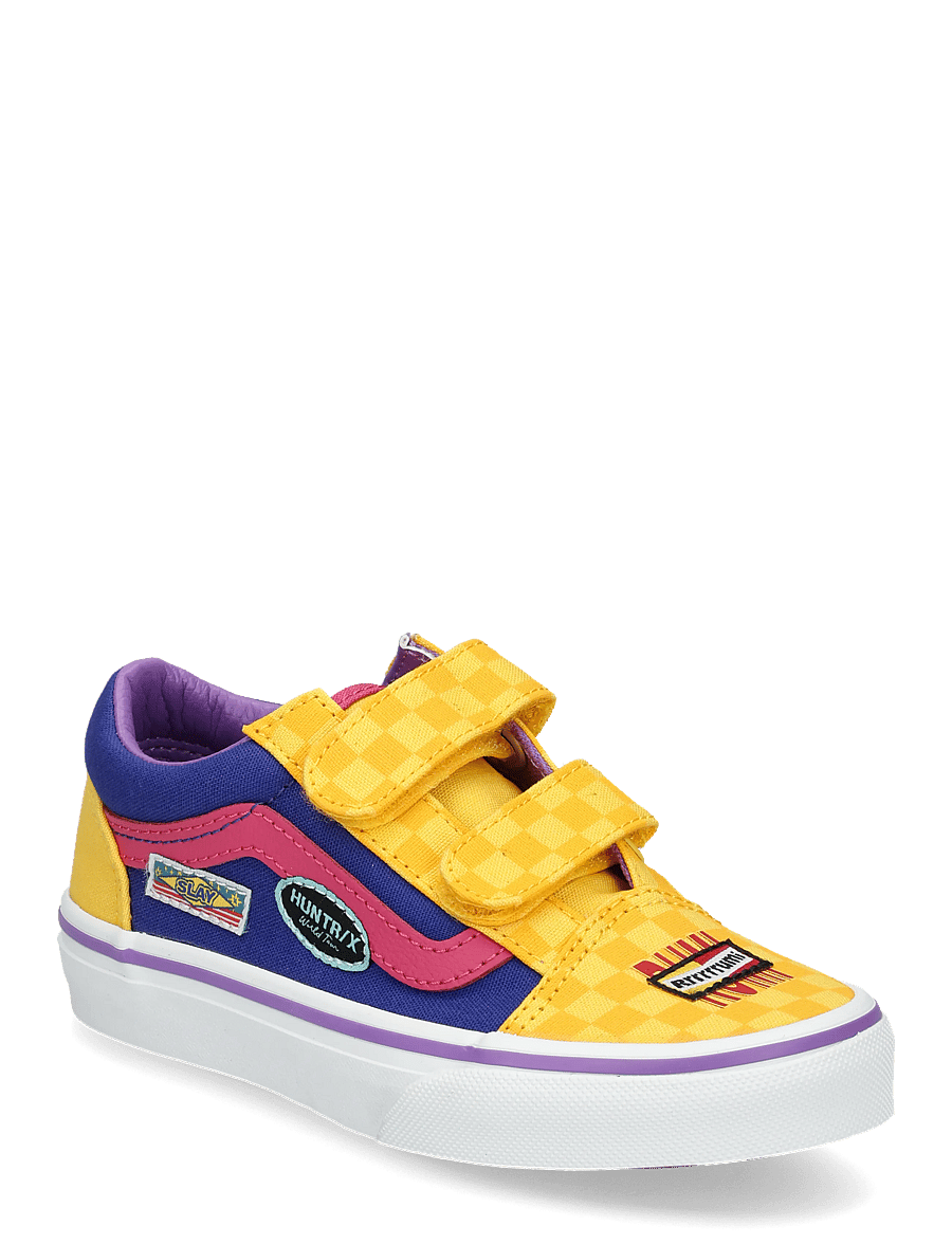 VANS - Old Skool V - canva sneakers - yellow - 0