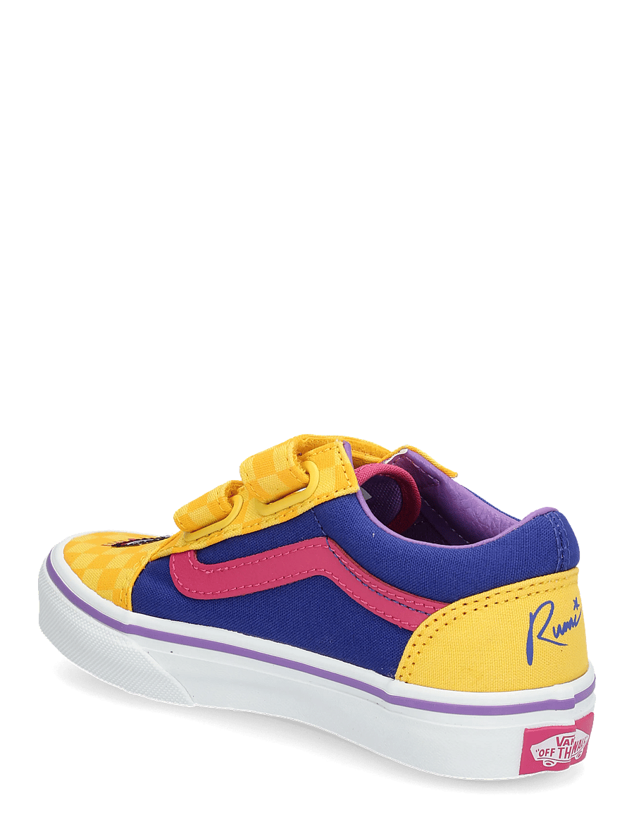 VANS - Old Skool V - canva sneakers - yellow - 1