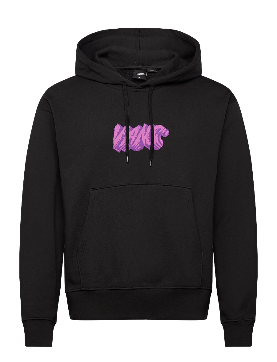 VANS - STONE SWIRL LOOSE PO - kapuutsiga dressipluusid - black - 0