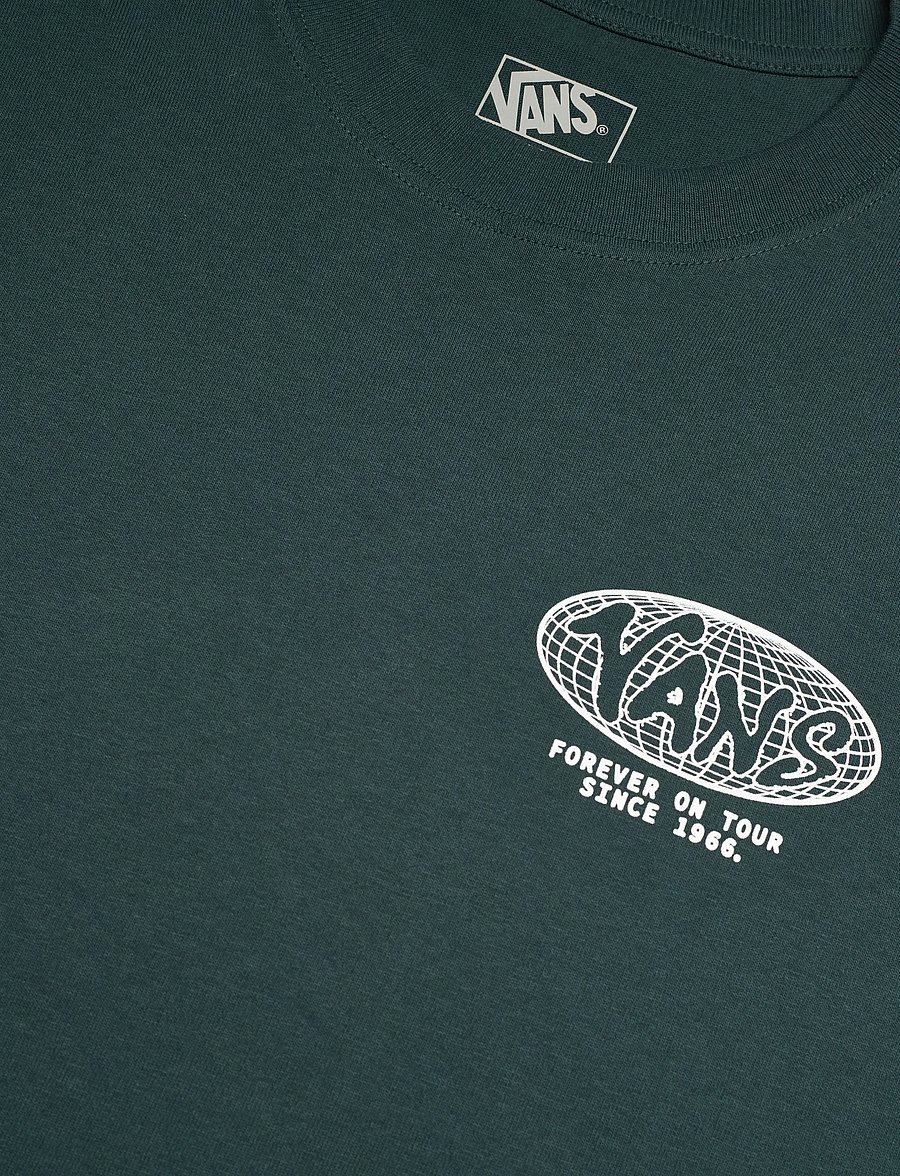 VANS - WORLD TOUR LOOSE SS TEE - oberteile & t-shirts - mystic moss - 2