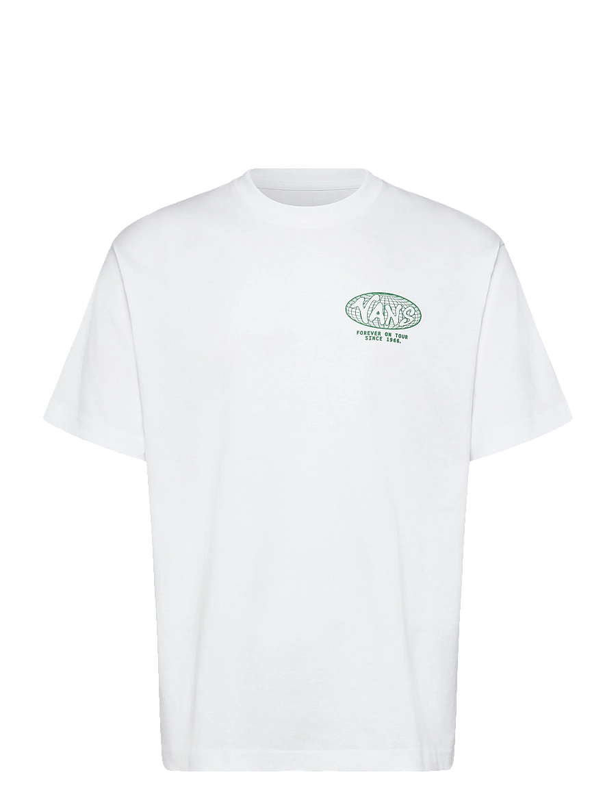 VANS - WORLD TOUR LOOSE SS TEE - oberteile & t-shirts - white - 0