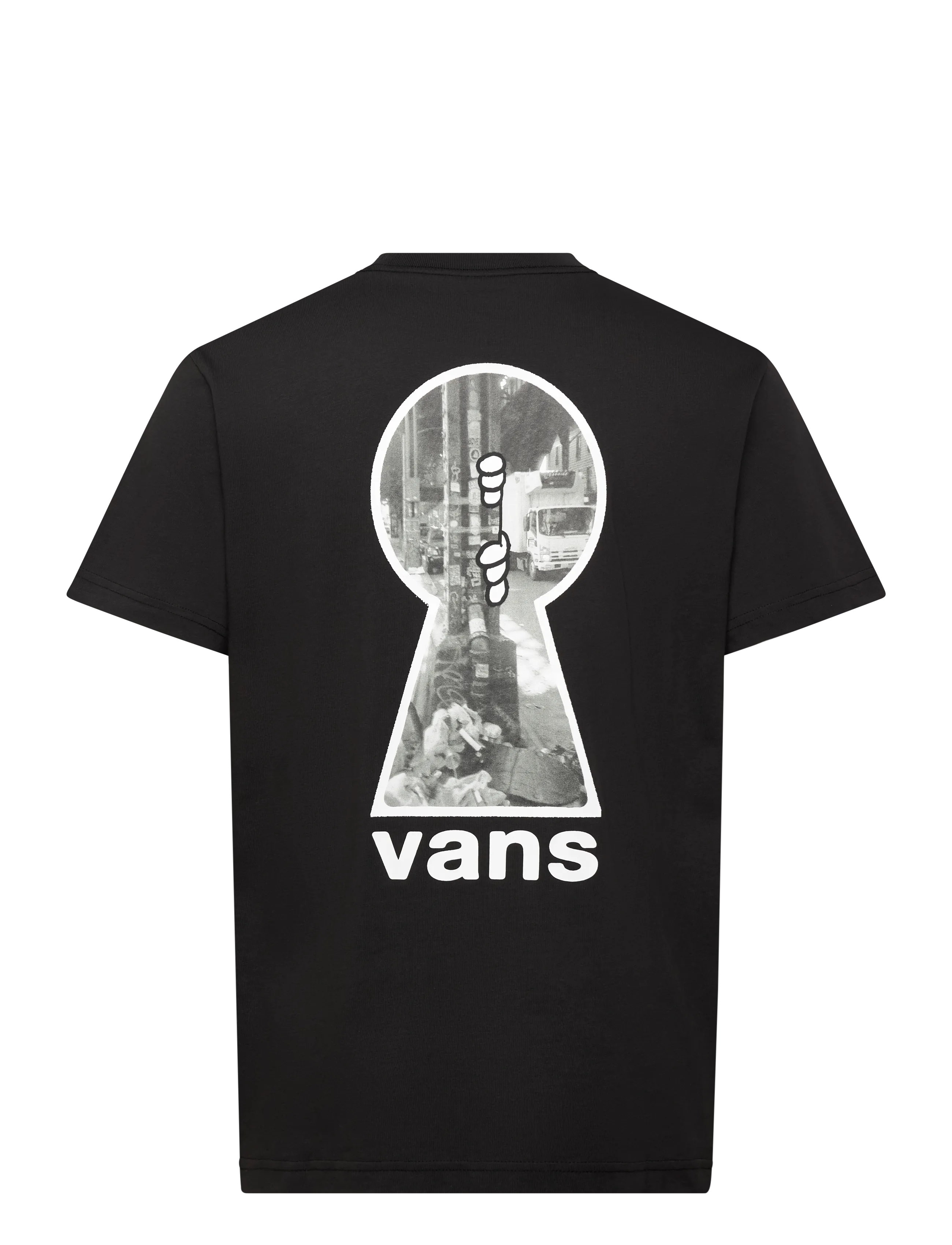 VANS - KEYHOLE CLASSIC SS TEE - oberteile & t-shirts - black - 1