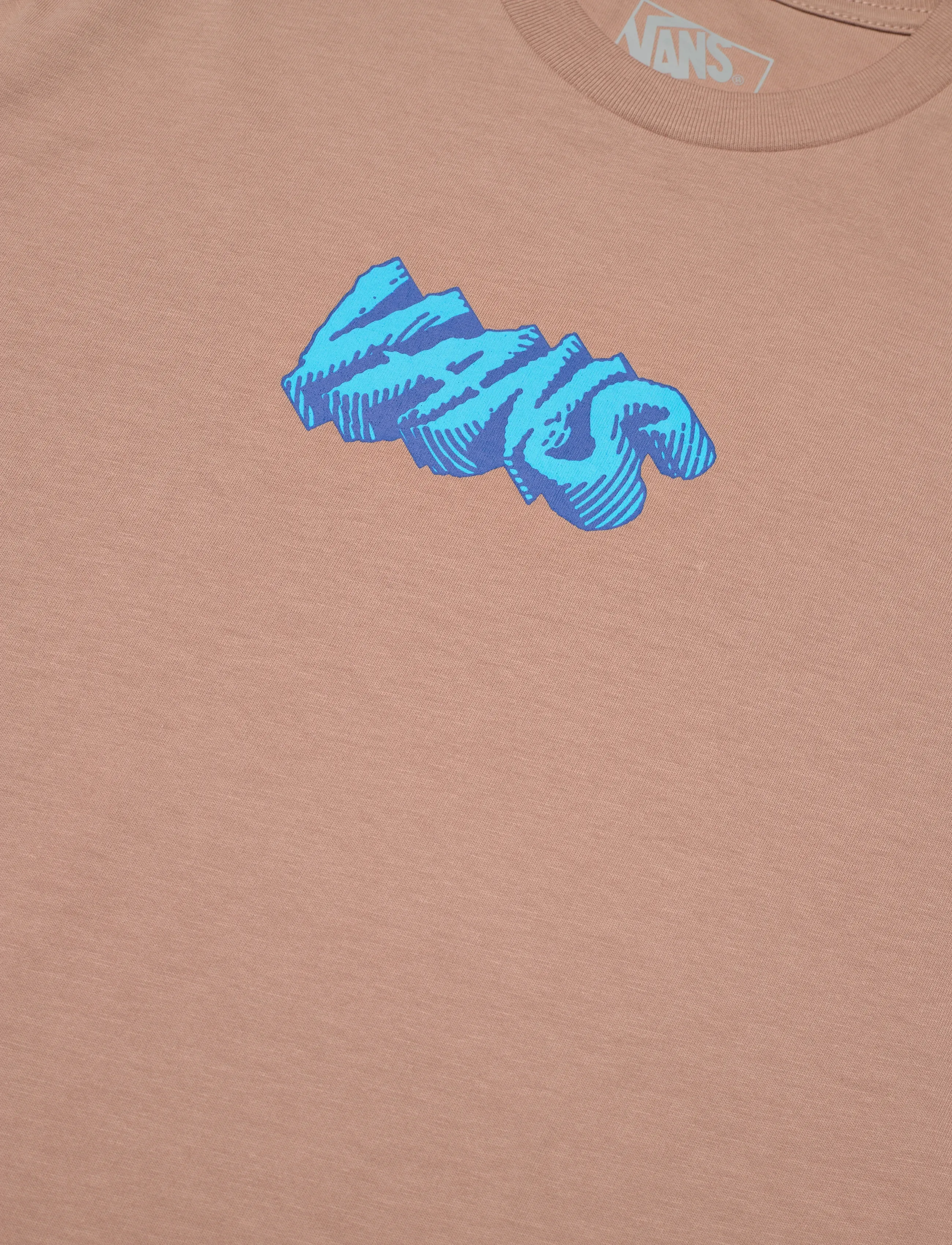 VANS - BY STONE SWIRL SS TEE - short-sleeved t-shirts - warm taupe - 2