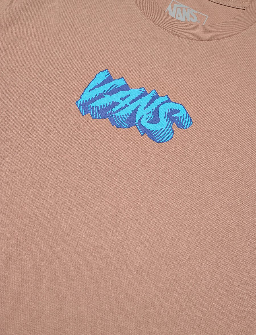 VANS - BY STONE SWIRL SS TEE - krótki rękaw - warm taupe - 2