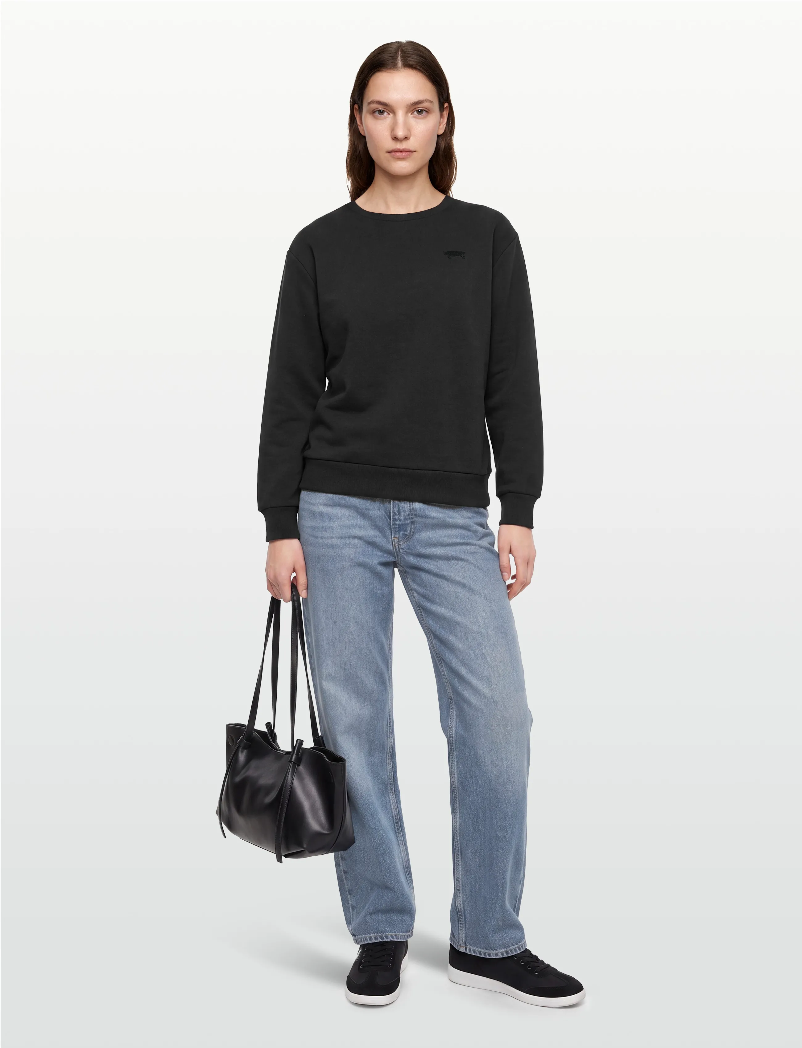 VANS Salton Crew Neck, Rundhals Sweatshirt, Sort, Str: XS