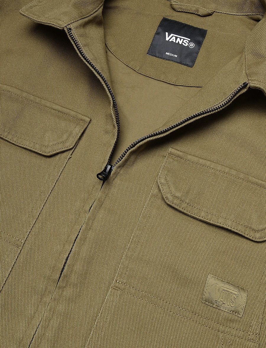 VANS - McAvoy II Zip Station Jacket - vabaaja jakid - olive brown - 2