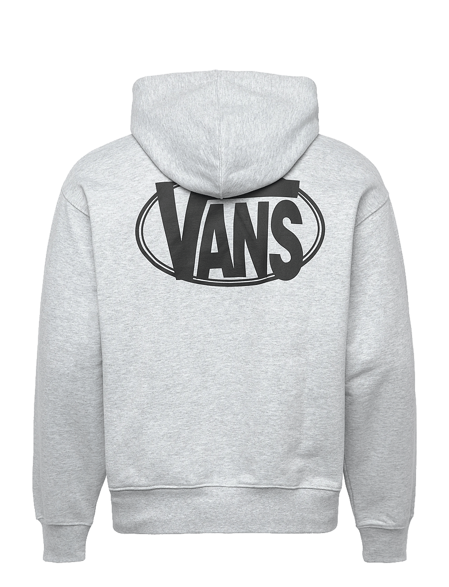 VANS - OVAL LOGO LOOSE PO - kapuutsiga dressipluusid - light grey heather - 1