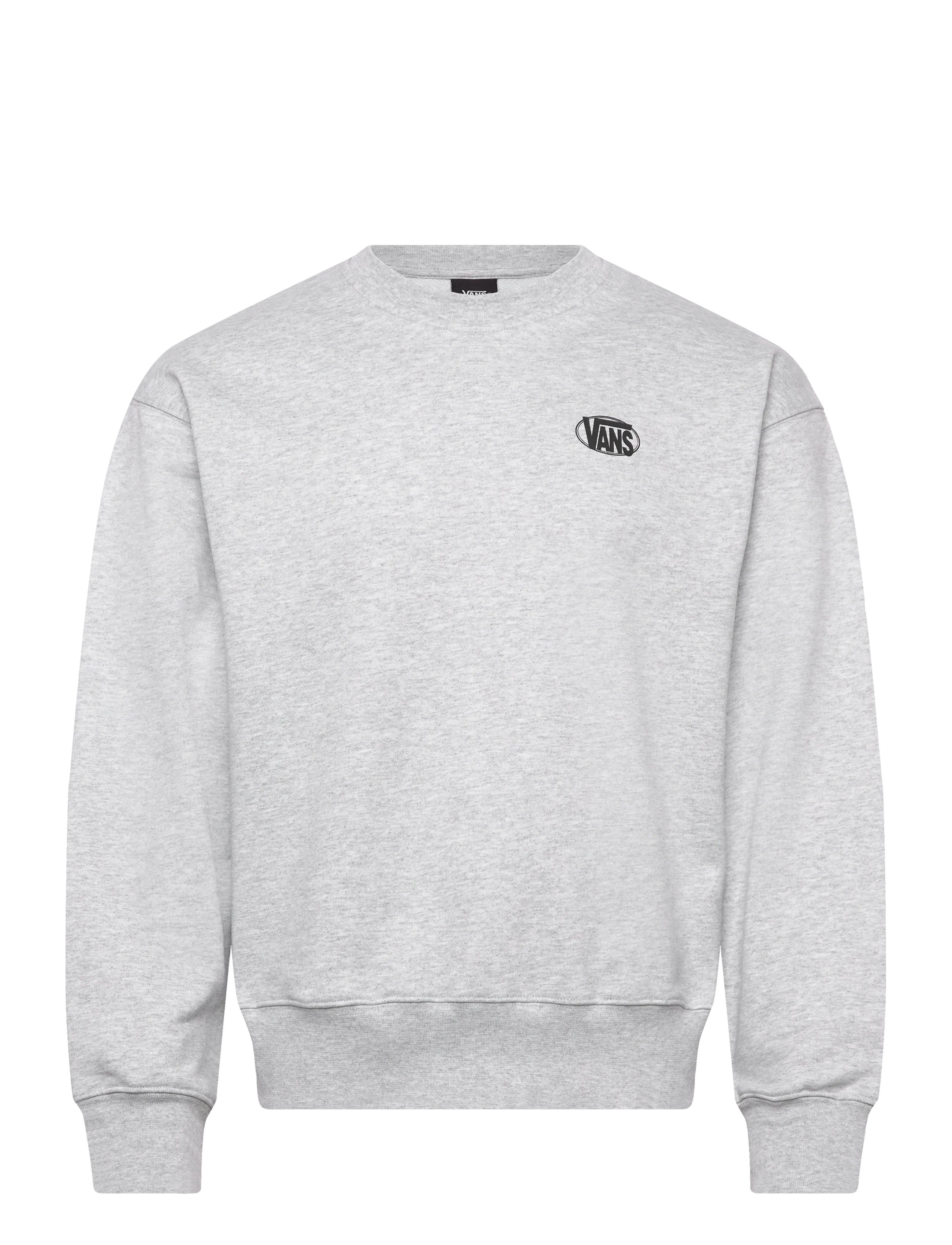 VANS OVAL LOGO LOOSE CREW - Sweatshirts - LIGHT GREY HEATHER / grey