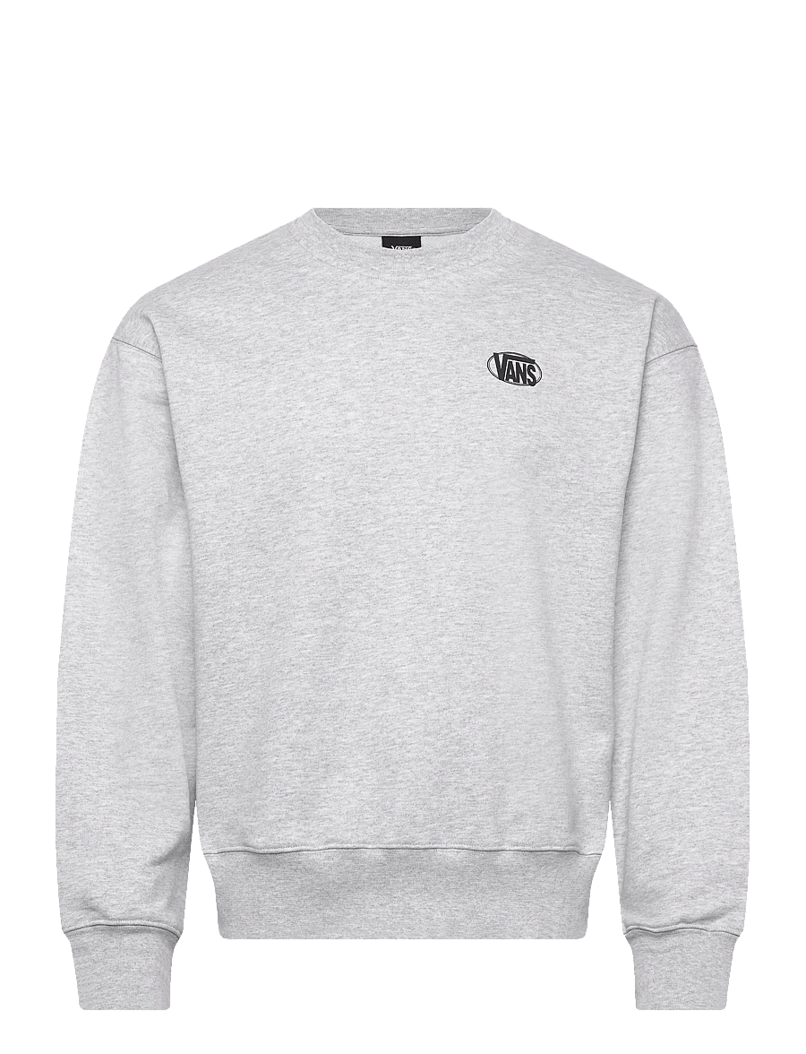 VANS - OVAL LOGO LOOSE CREW - Överdelar - light grey heather - 0