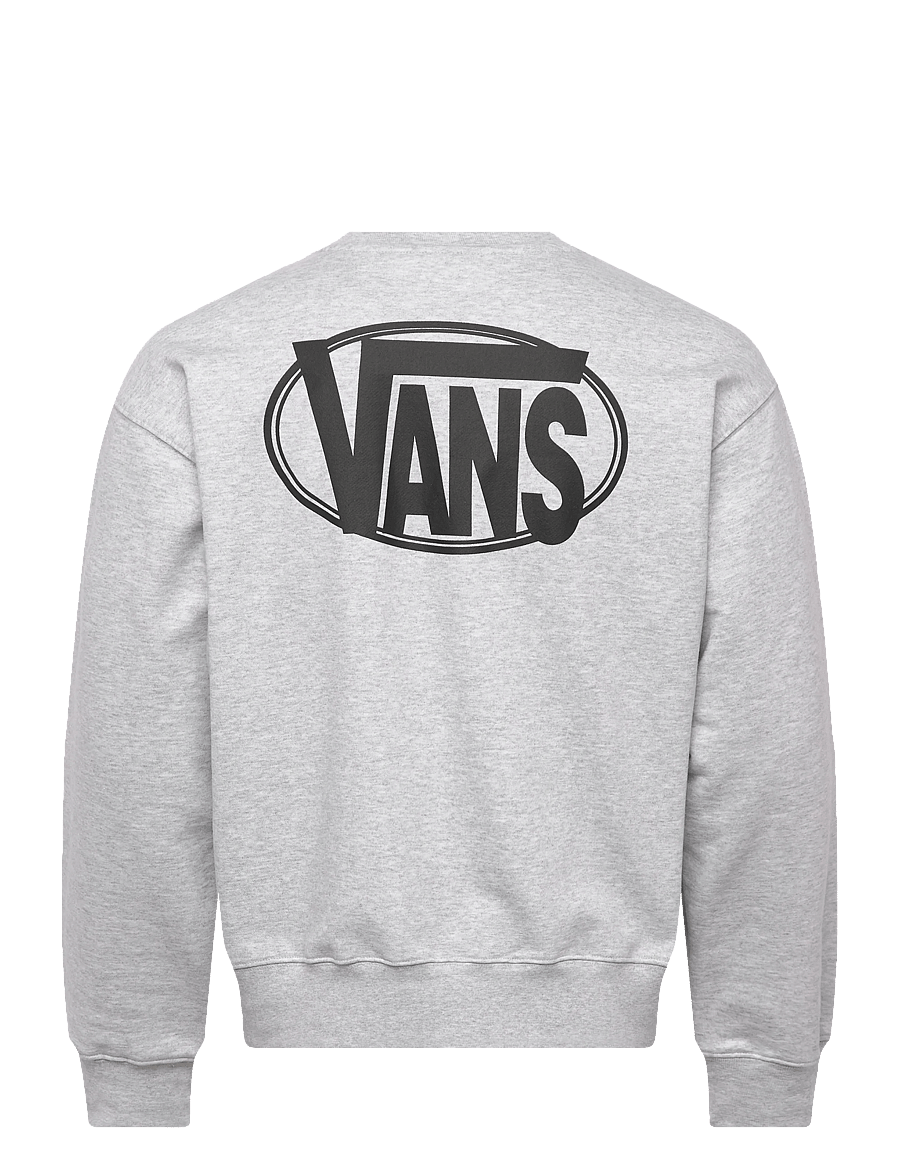 VANS - OVAL LOGO LOOSE CREW - Överdelar - light grey heather - 1