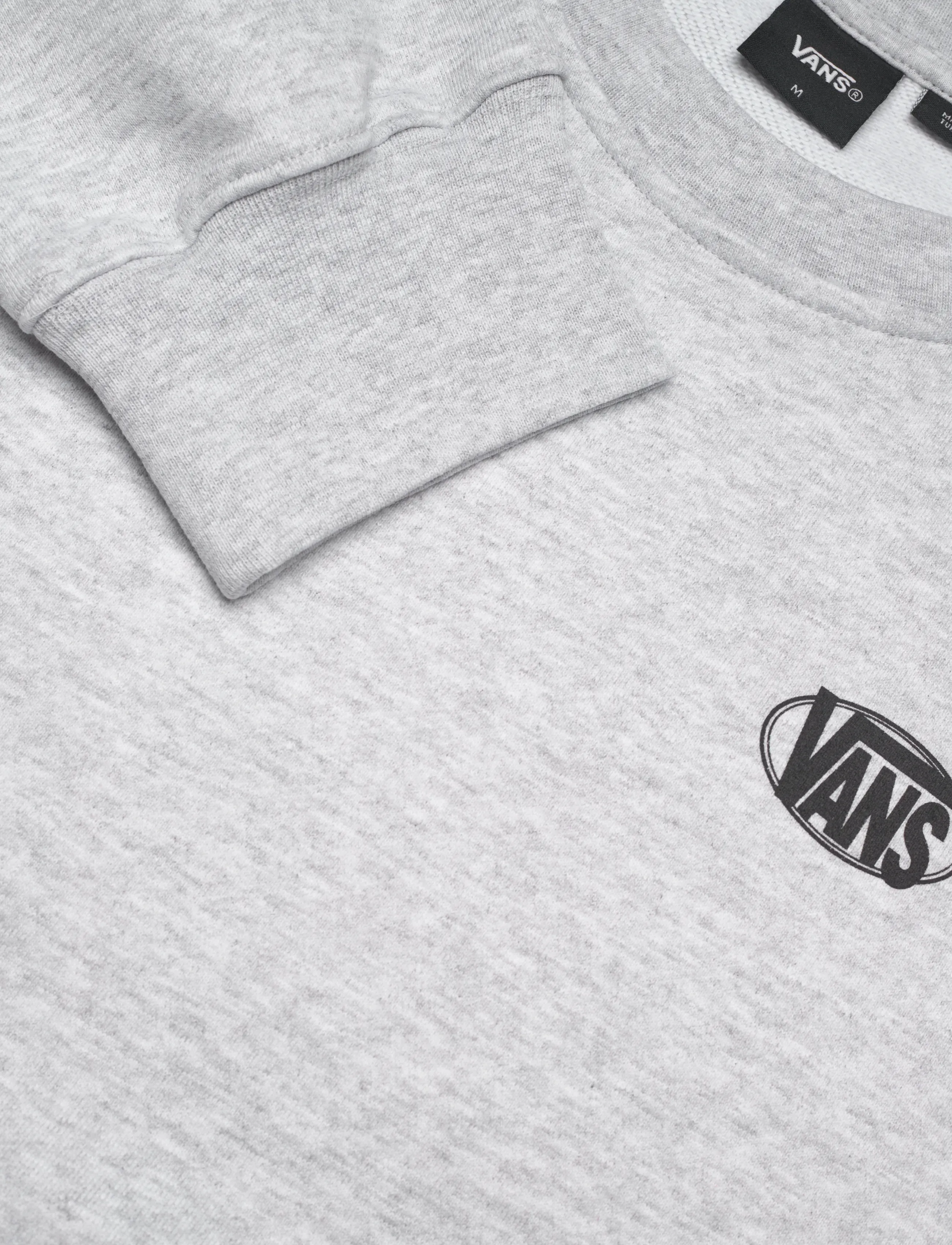 VANS - OVAL LOGO LOOSE CREW - overdele - light grey heather - 2