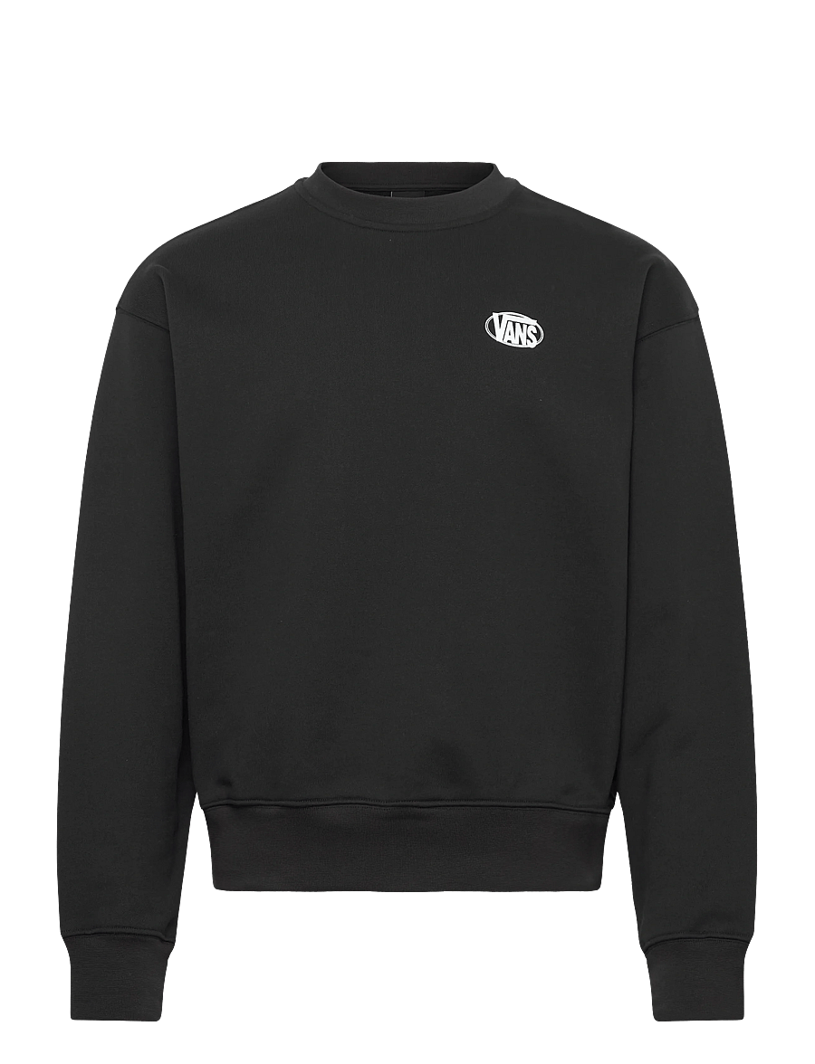 VANS - OVAL LOGO LOOSE CREW - Överdelar - black - 0