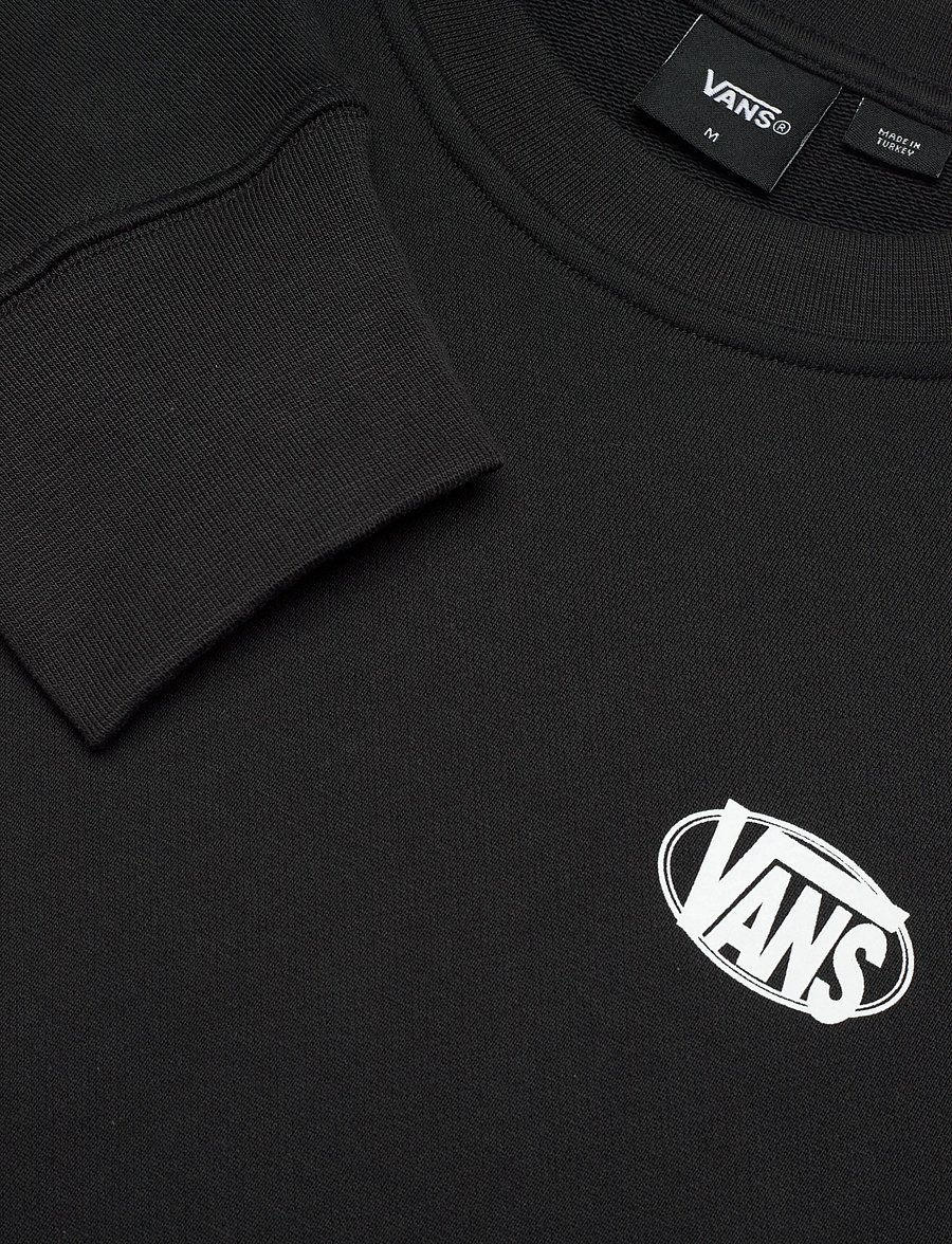 VANS - OVAL LOGO LOOSE CREW - Överdelar - black - 2