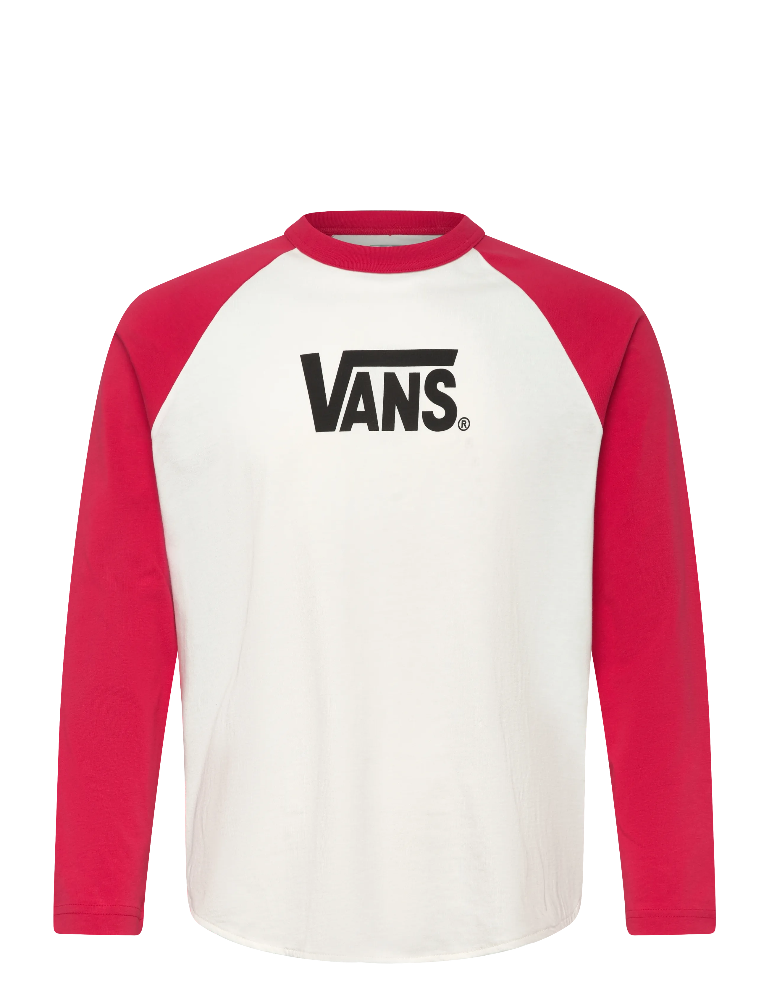VANS CORE RAGLAN LS - Vans - MEDIUM RED / white