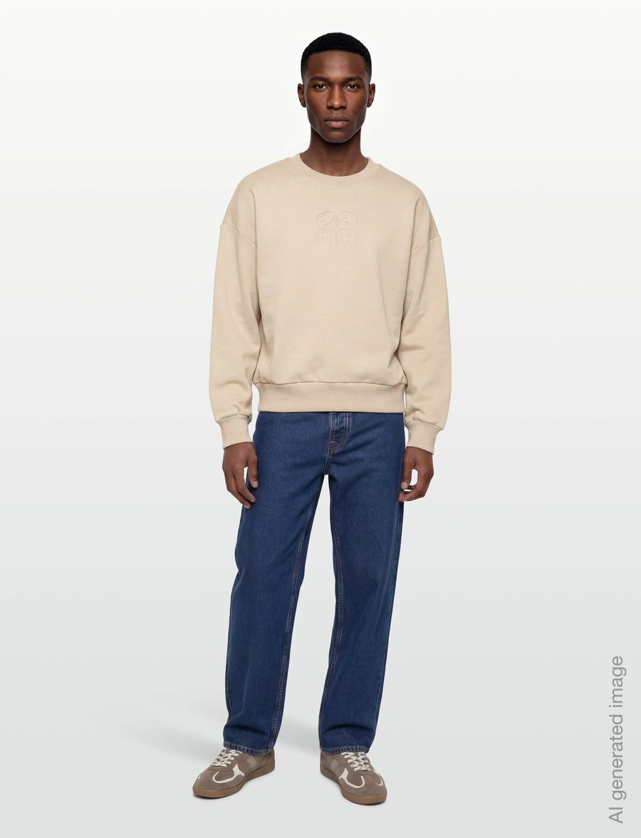 VANS - ELLIPSE RETRO CREW - dressipluusid ja pusad - oatmeal - 0