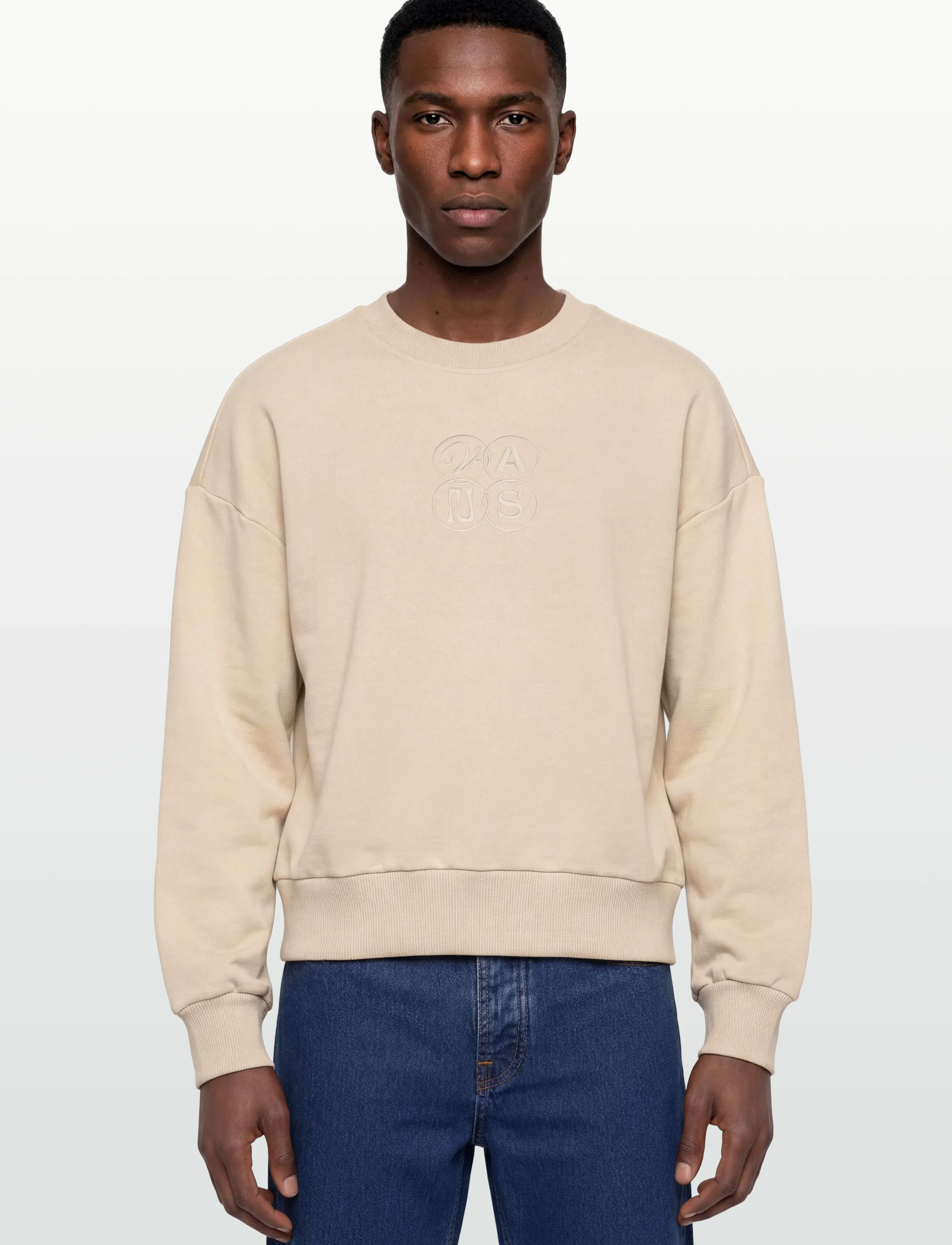 VANS - ELLIPSE RETRO CREW - sweatshirts - oatmeal - 3