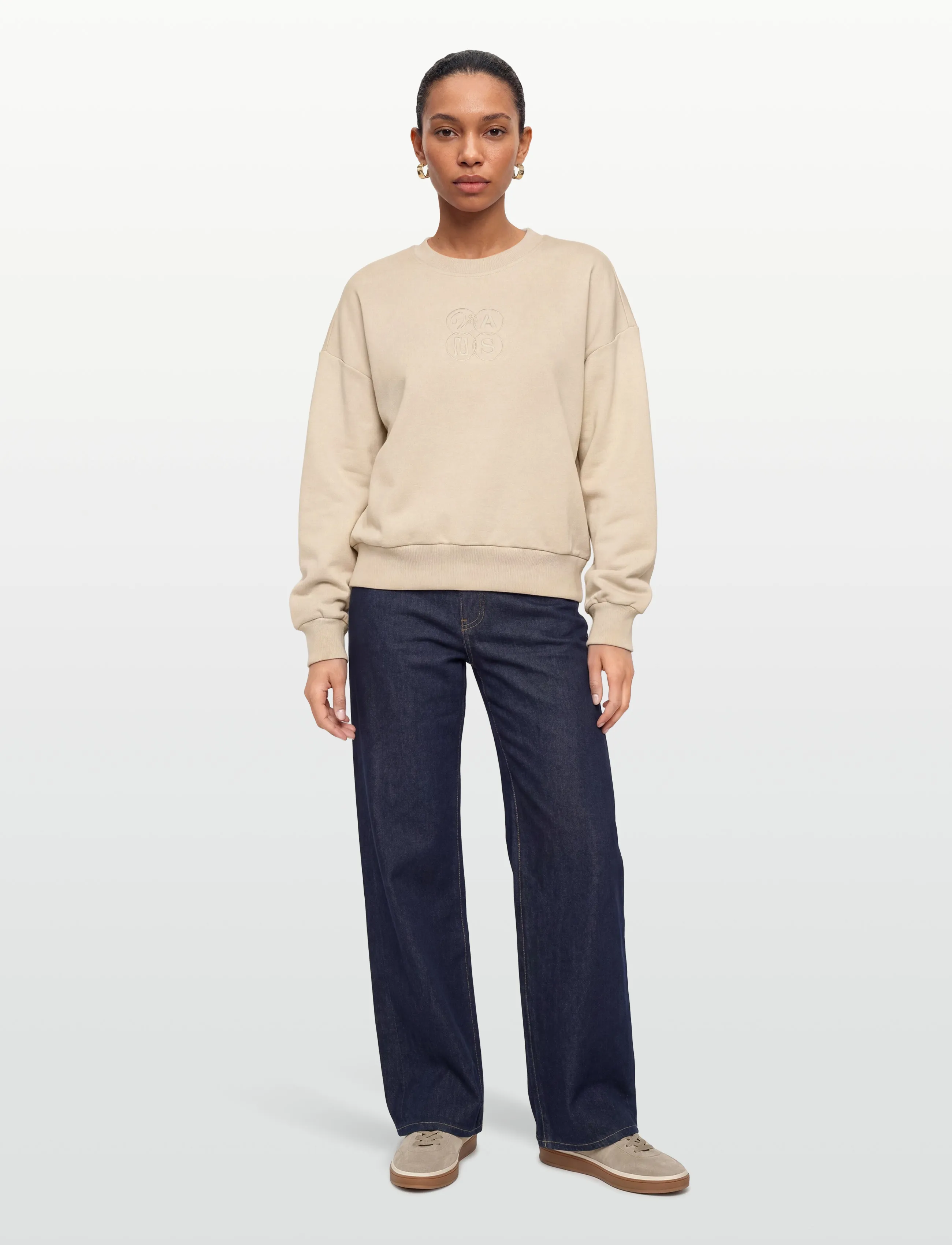 VANS - ELLIPSE RETRO CREW - sweatshirts - oatmeal - 4