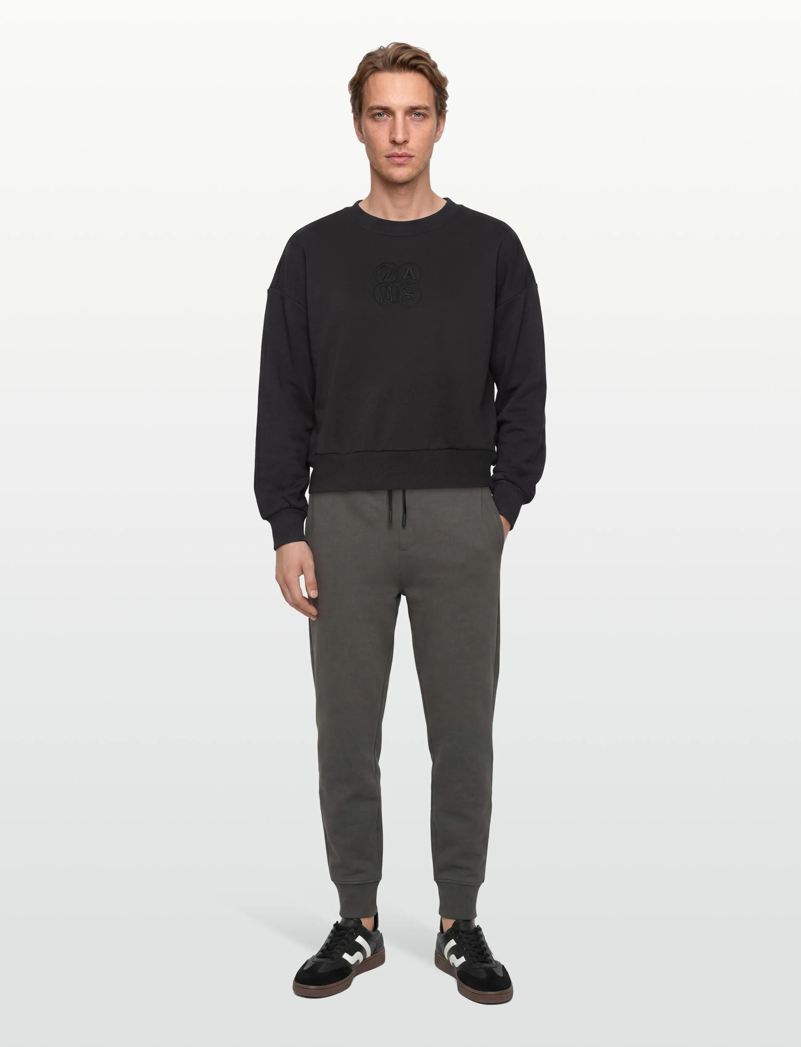 VANS Ellipse Retro Crew, Kvinder, Afslappet Pasform Rundhalset Sweatshirt, Sort, Str: XS