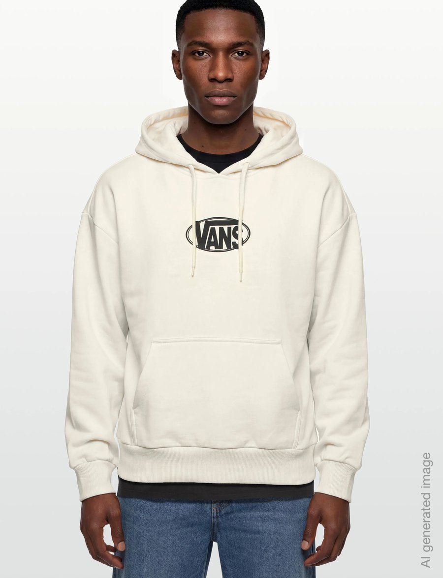 VANS - OVAL LOGO RETRO PO - sweatshirts - egret - 3