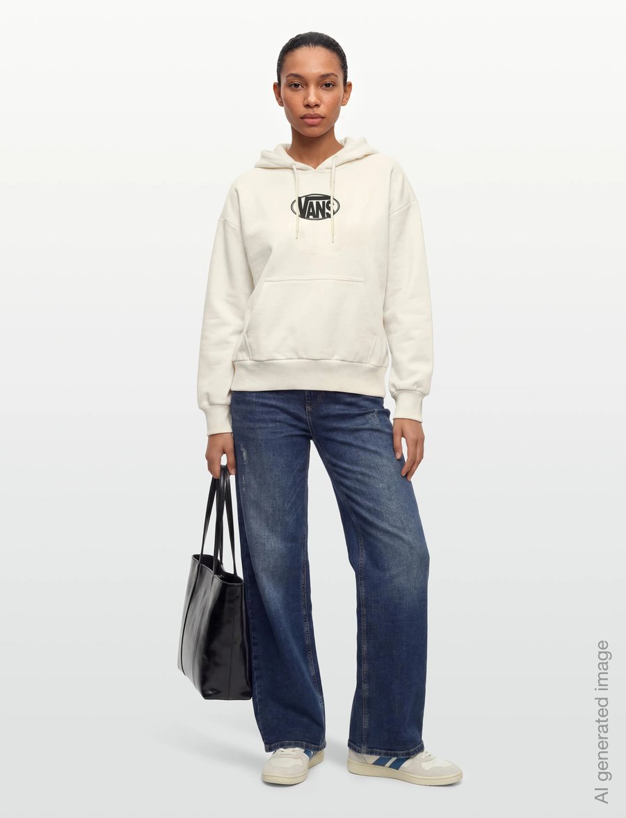 VANS - OVAL LOGO RETRO PO - sweatshirts - egret - 4