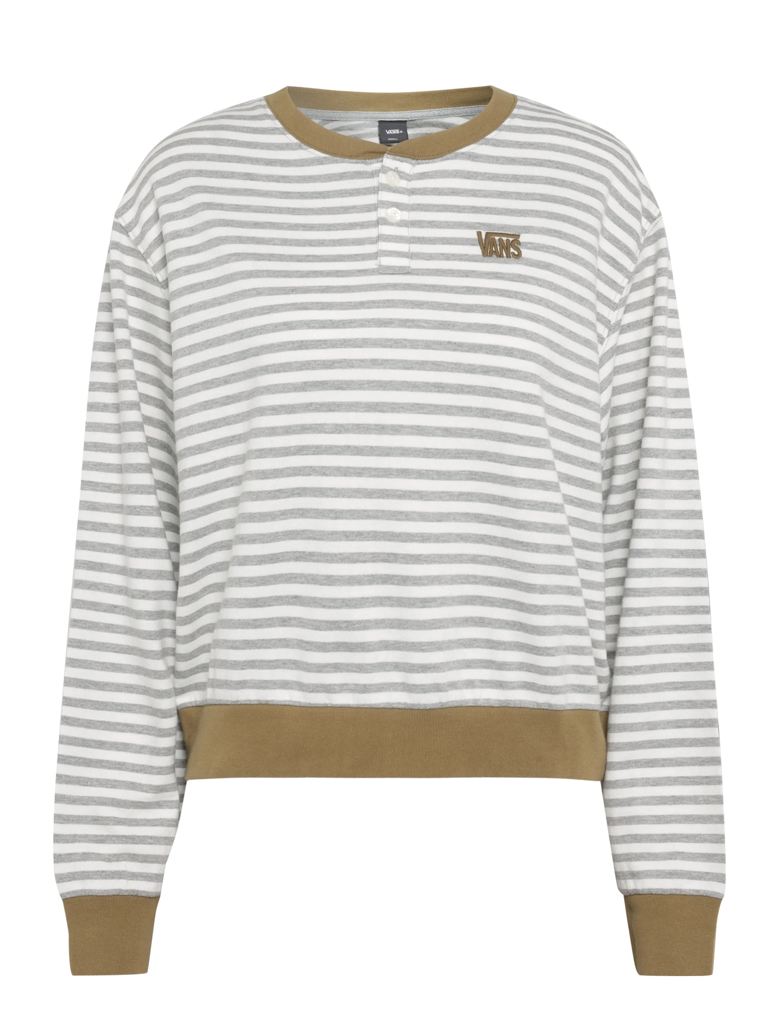 VANS Molly Henley Pullover - New Arrivals - MARSHMALLOW/CEMENT HEATHE / white