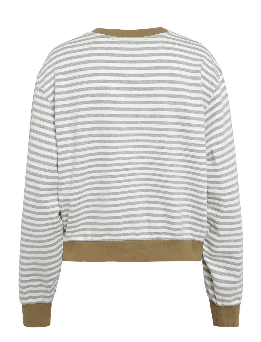 VANS - Molly Henley Pullover - dressipluusid ja pusad - marshmallow/cement heathe - 1
