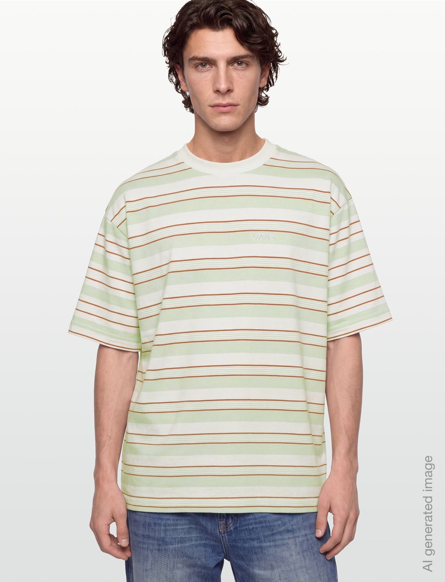 VANS - Pismo Knit SS - oberteile & t-shirts - classic white - 3