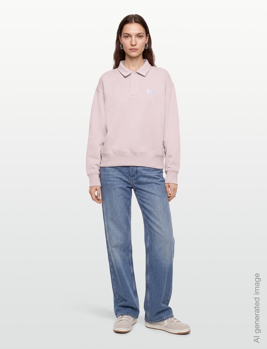 VANS - Polo Fleece Pullover - fleece & midlayer - pale petal - 4