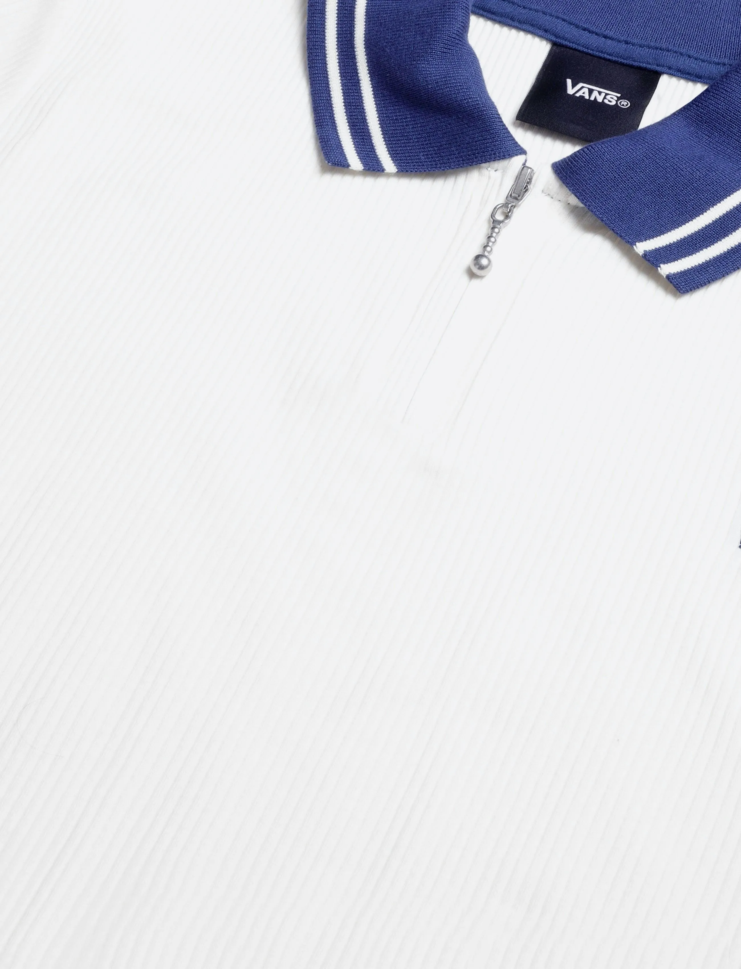 VANS - Priscilla Polo SS Top + Piping - egret - 2