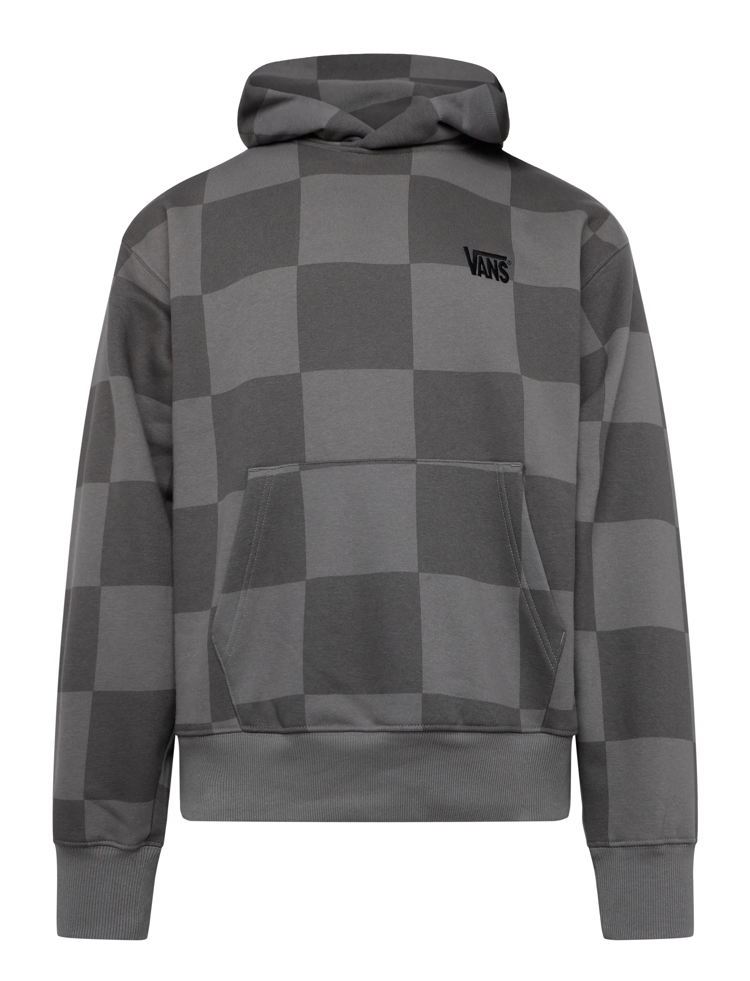 VANS Tonal Check Stretch Logo Pullover - Sweatshirts - PEWTER / grey