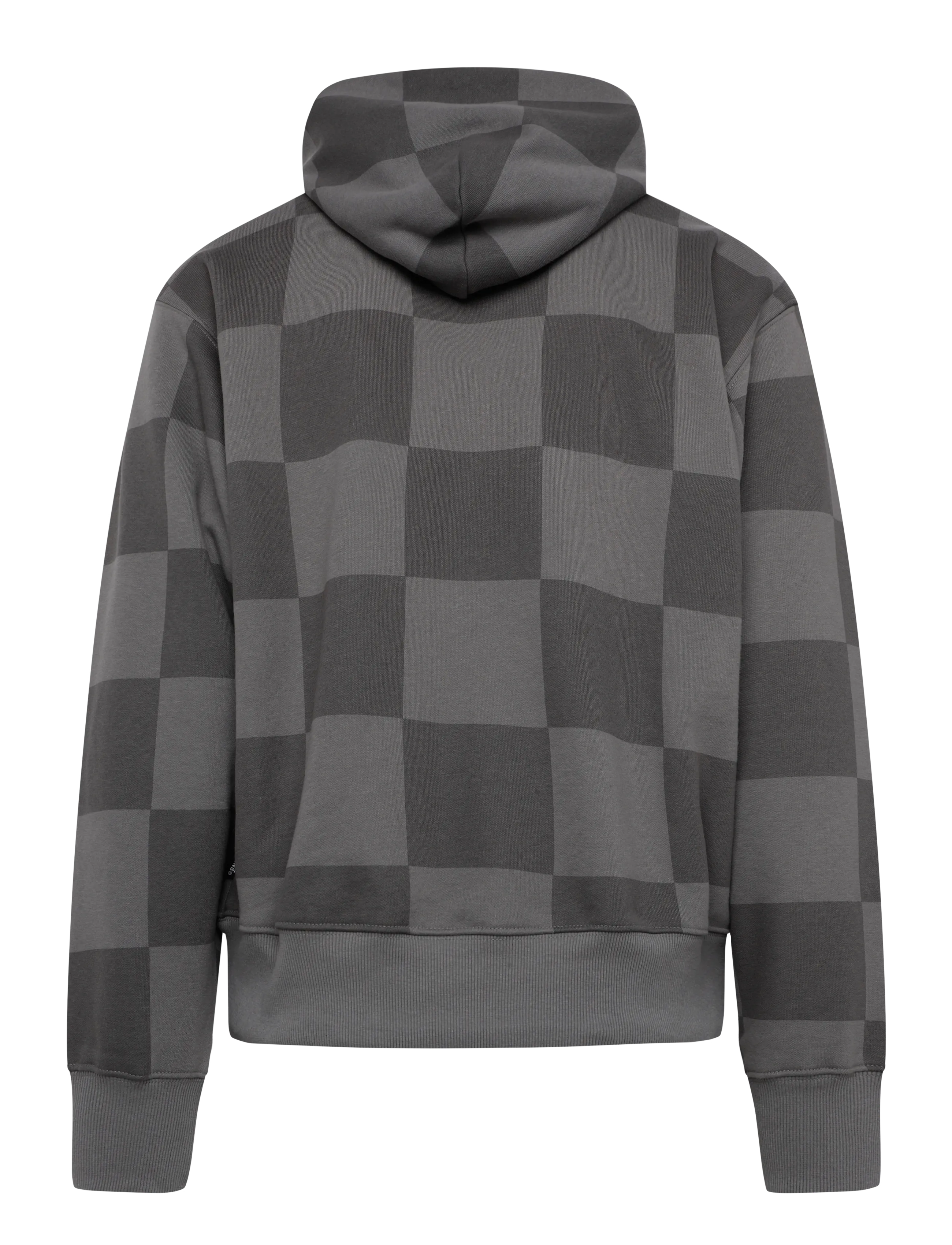 VANS - Tonal Check Stretch Logo Pullover - sweatshirts - pewter - 1