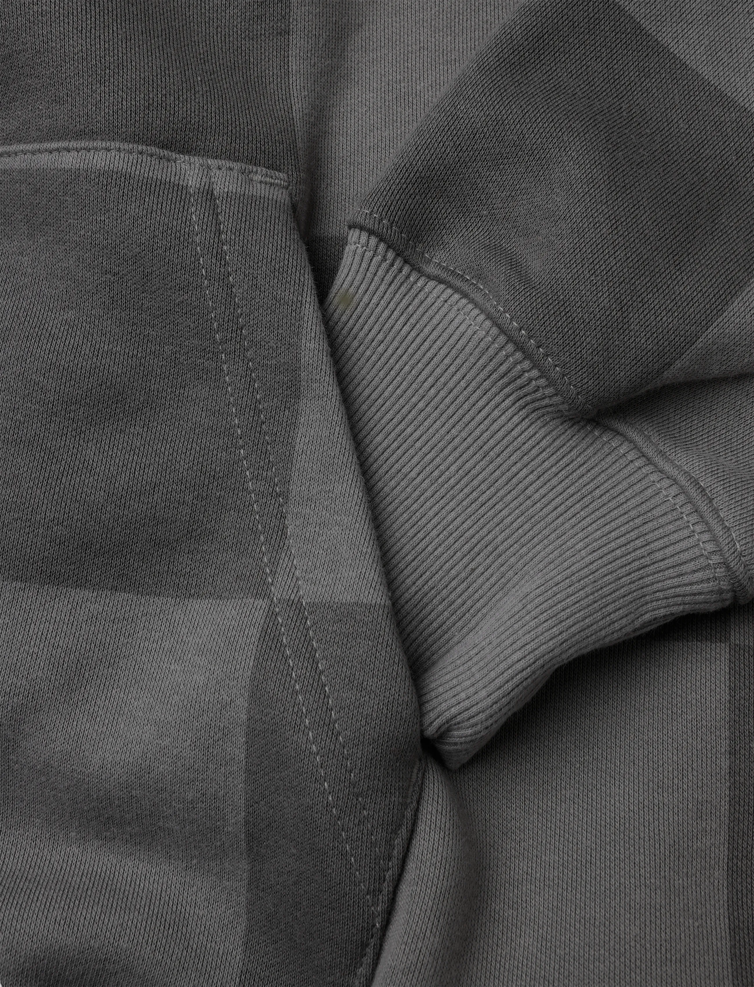 VANS - Tonal Check Stretch Logo Pullover - sweatshirts - pewter - 3