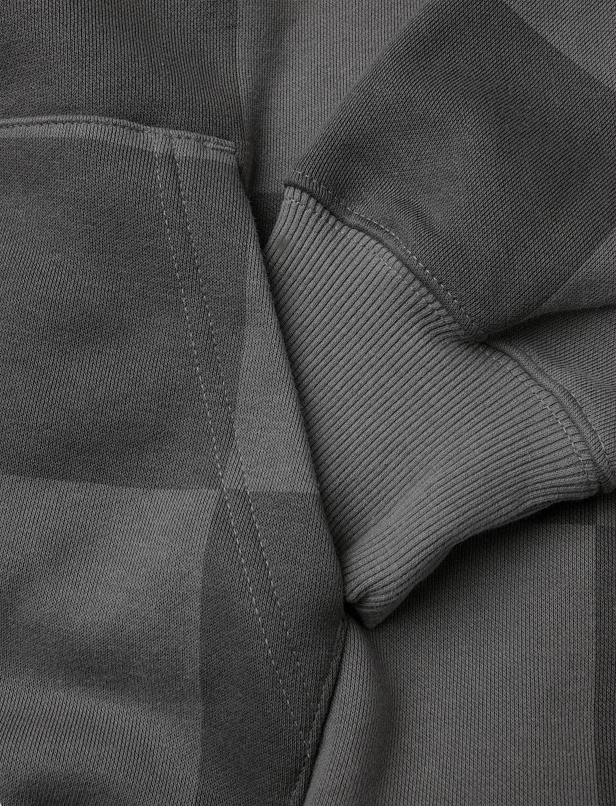 VANS - Tonal Check Stretch Logo Pullover - sweatshirts - pewter - 3
