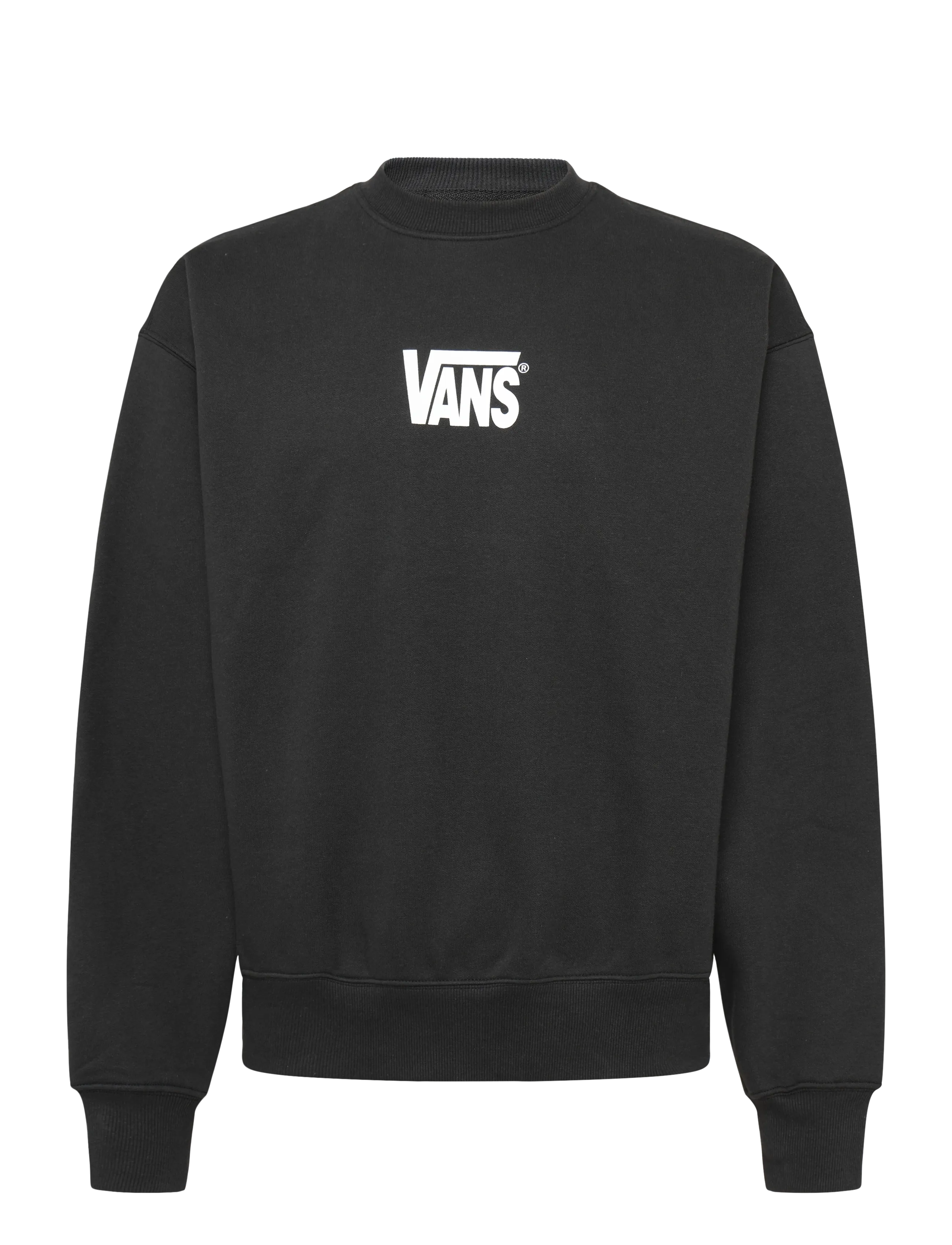 VANS Stretch Logo Crew, Mænd, Logo Rundhals Sweatshirt, Sort, Str: S
