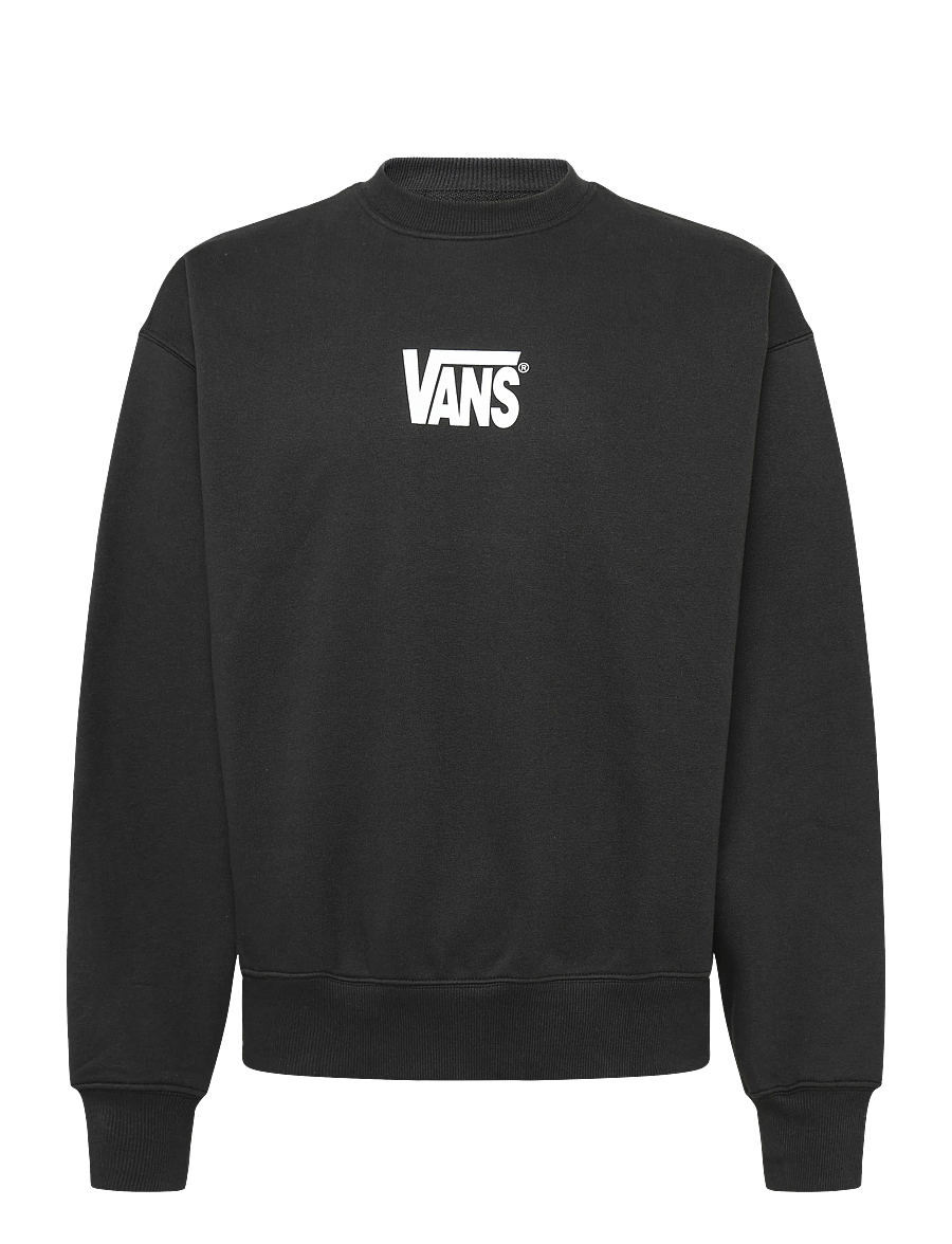 VANS - Stretch Logo Crew - oberteile - black/white - 0