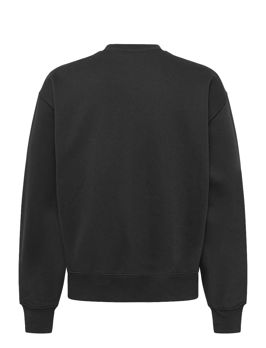 VANS - Stretch Logo Crew - oberteile - black/white - 1