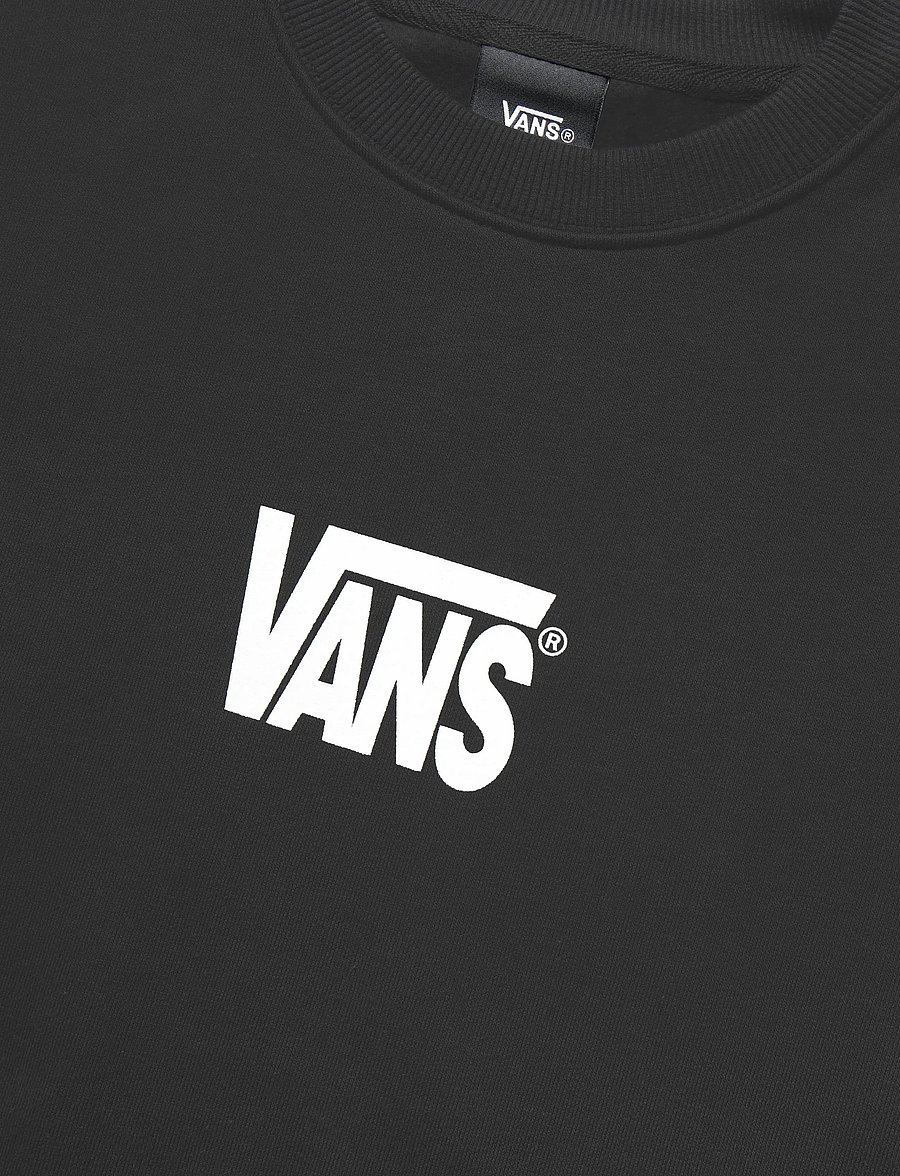 VANS - Stretch Logo Crew - oberteile - black/white - 2