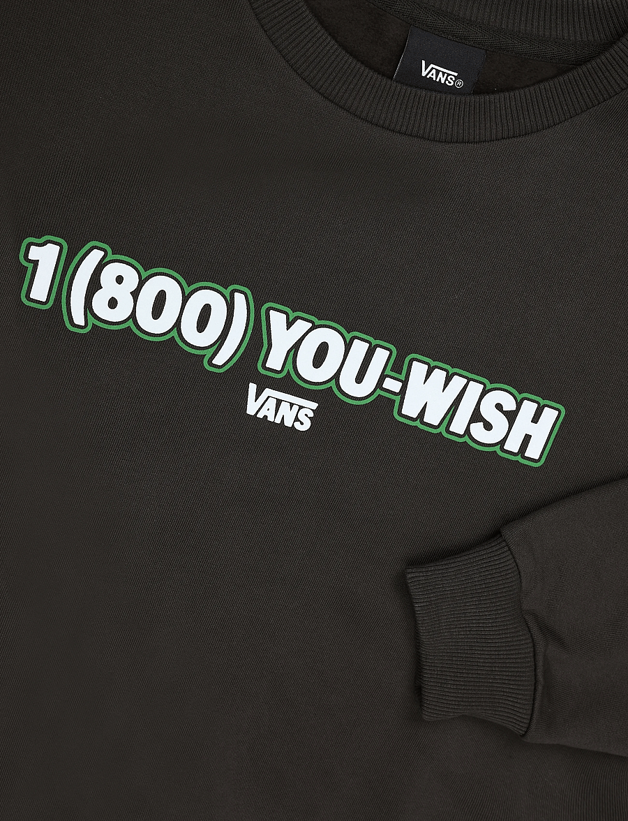VANS - You Wish Crew - tops - faded black - 2