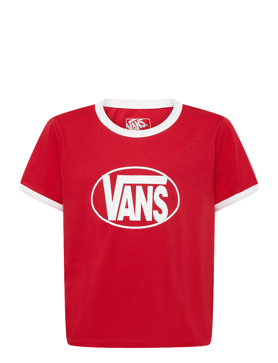 VANS - Center Chest Ringer SS Tee - racing red - 0