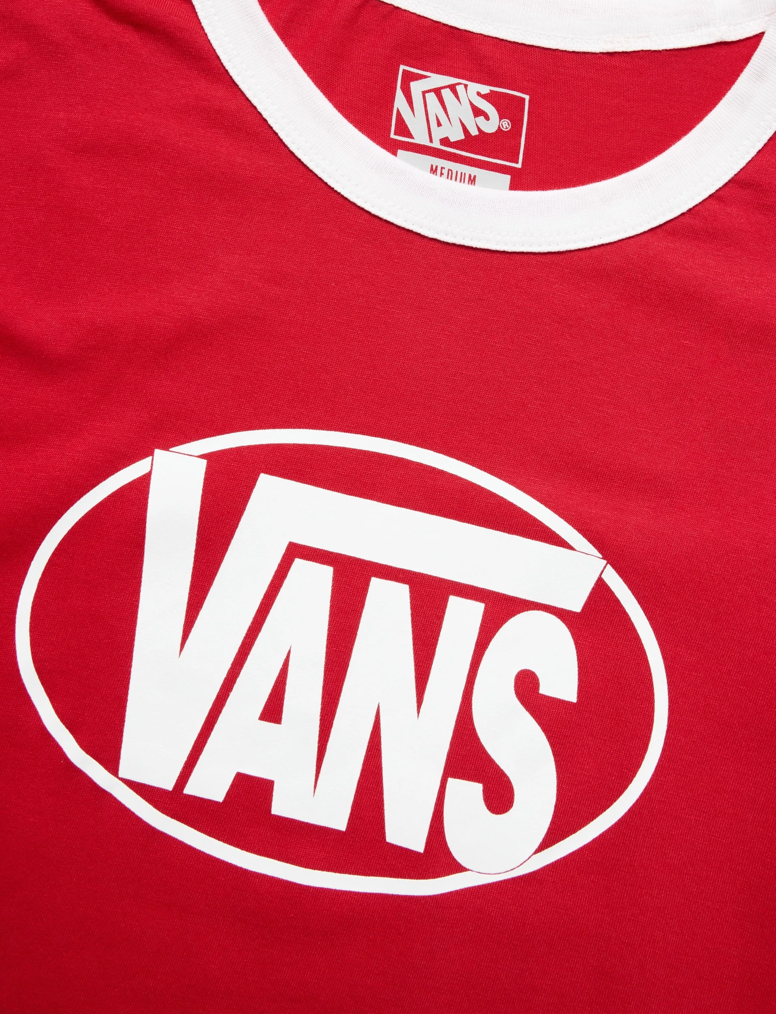 VANS - Center Chest Ringer SS Tee - racing red - 2