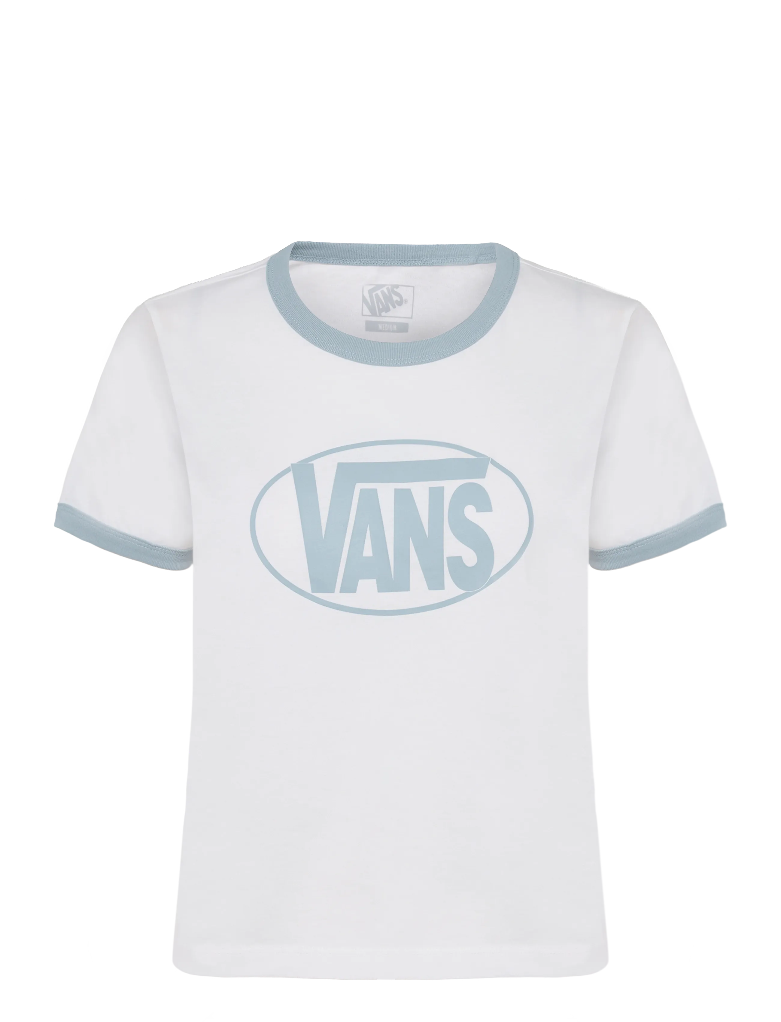 VANS Center Chest Ringer Ss Tee, Mænd, Ringer T-Shirt, Hvid, Str: XL