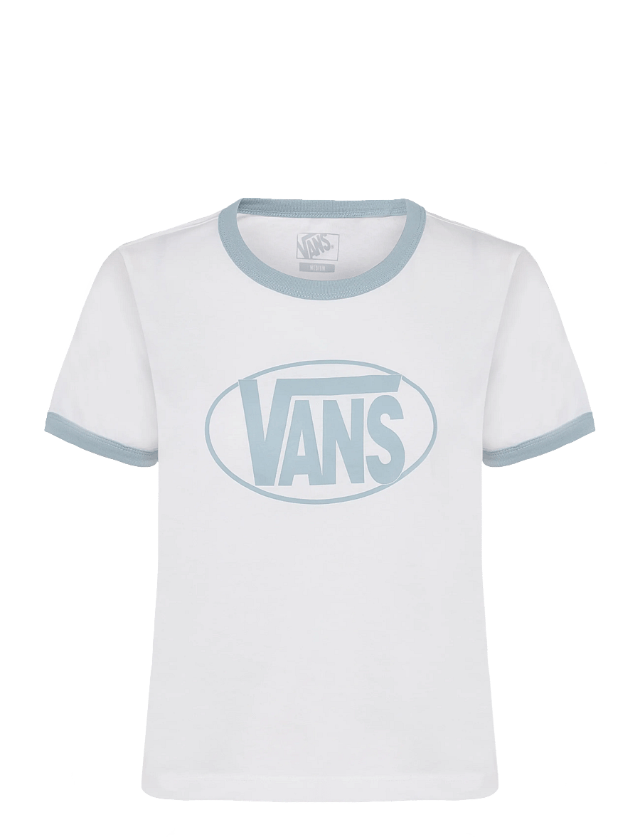 VANS - Center Chest Ringer SS Tee - oberteile & t-shirts - white - 0