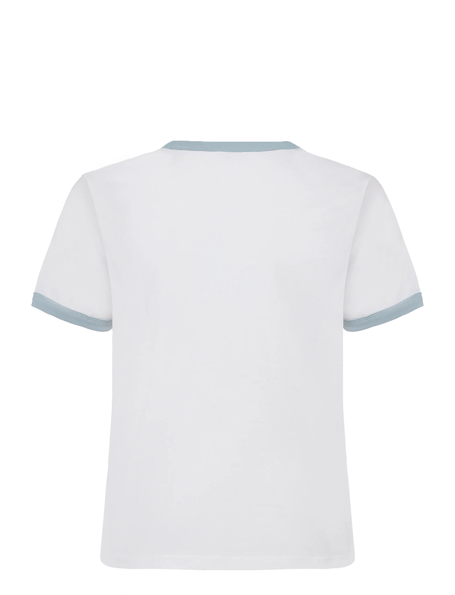 VANS - Center Chest Ringer SS Tee - oberteile & t-shirts - white - 1